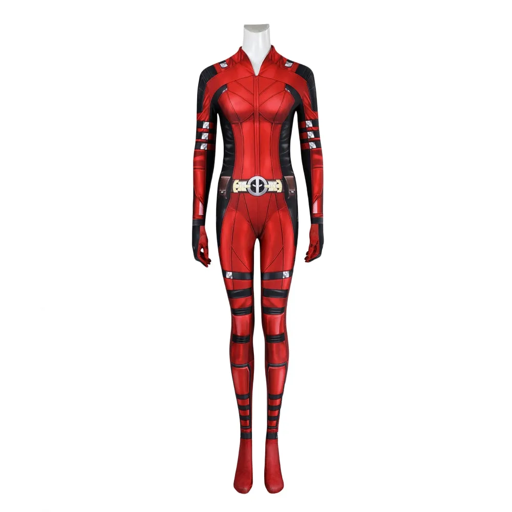 【New Arrival】Xcoser Deadpool3 Lady Deadpool Cosplay Costume Bruce Bodysuit Jumpsuit Halloween