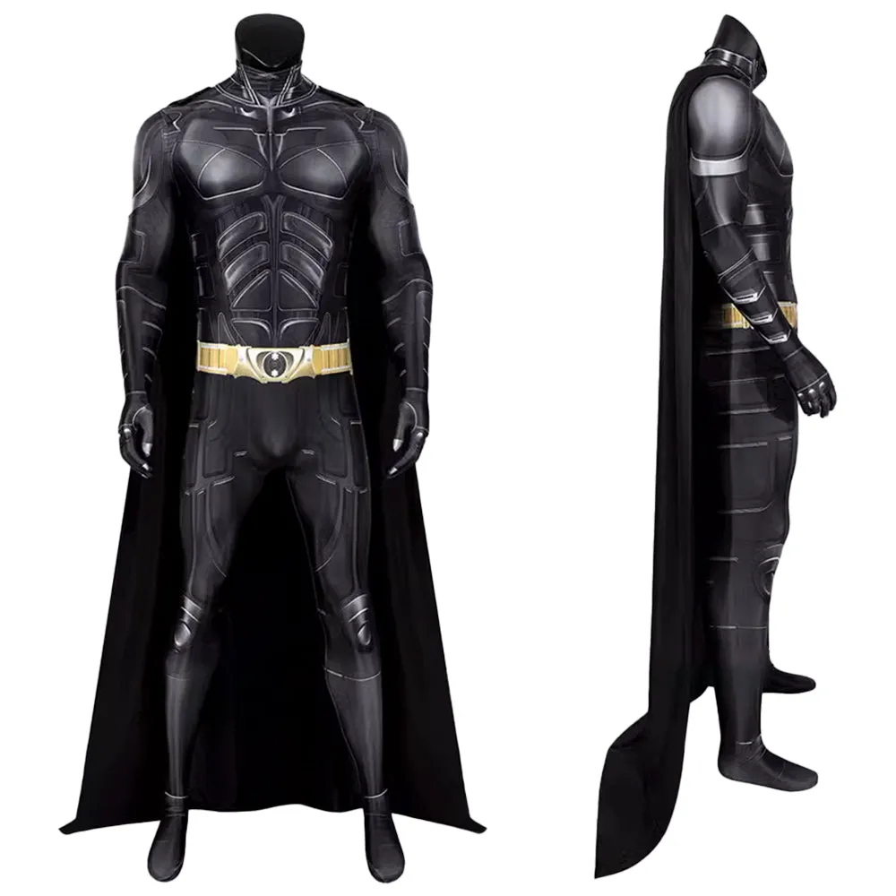 【New Arrival】Xcoser Superhero The Dark Knight Rises Batman Cosplay Costume Bruce Bodysuit Jumpsuit