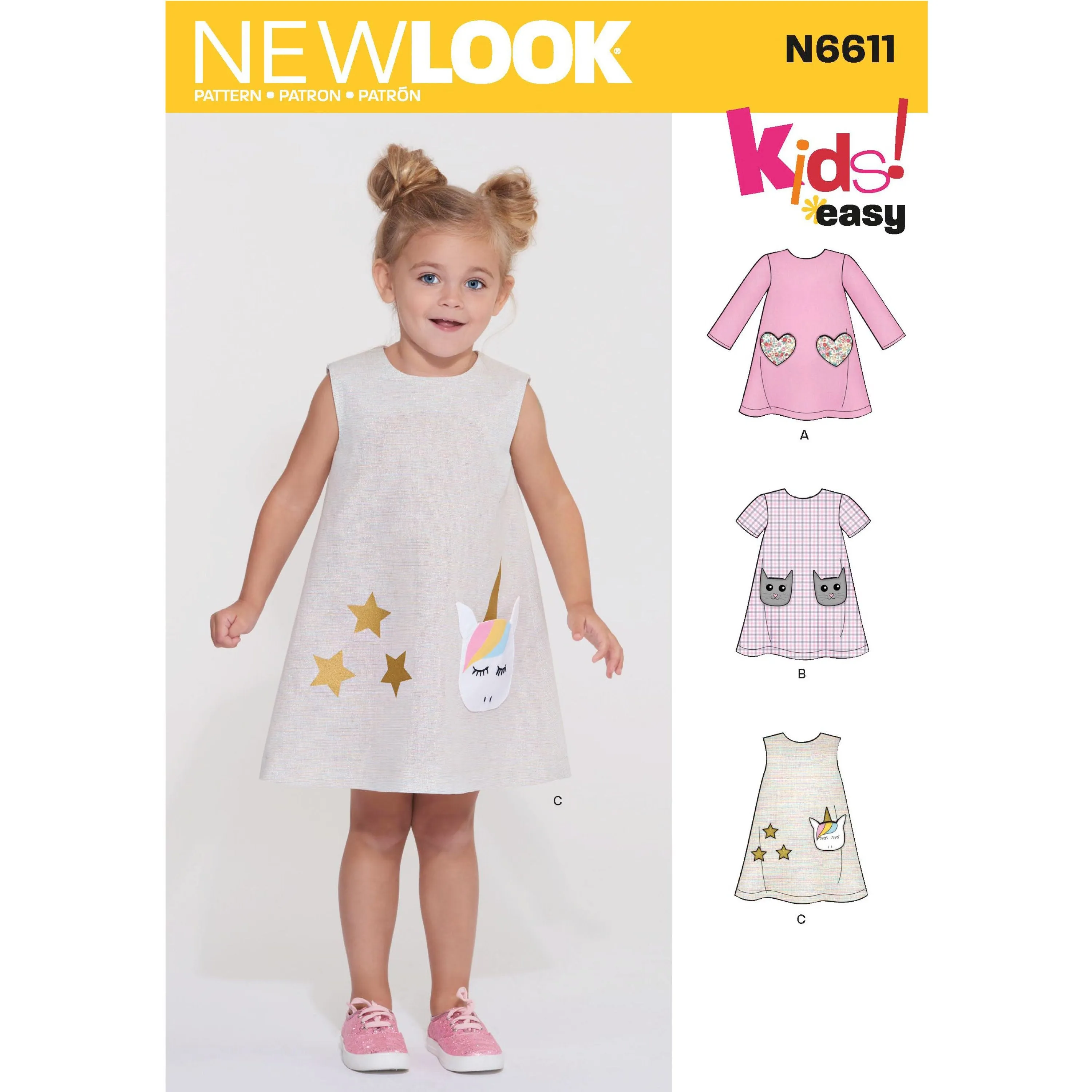 New Look Sewing Pattern 6611 Children's Novelty Dress