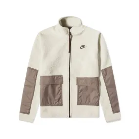 Nike Men's Sportswear Sperpa Fleece Essentials  Jacket Light Bone