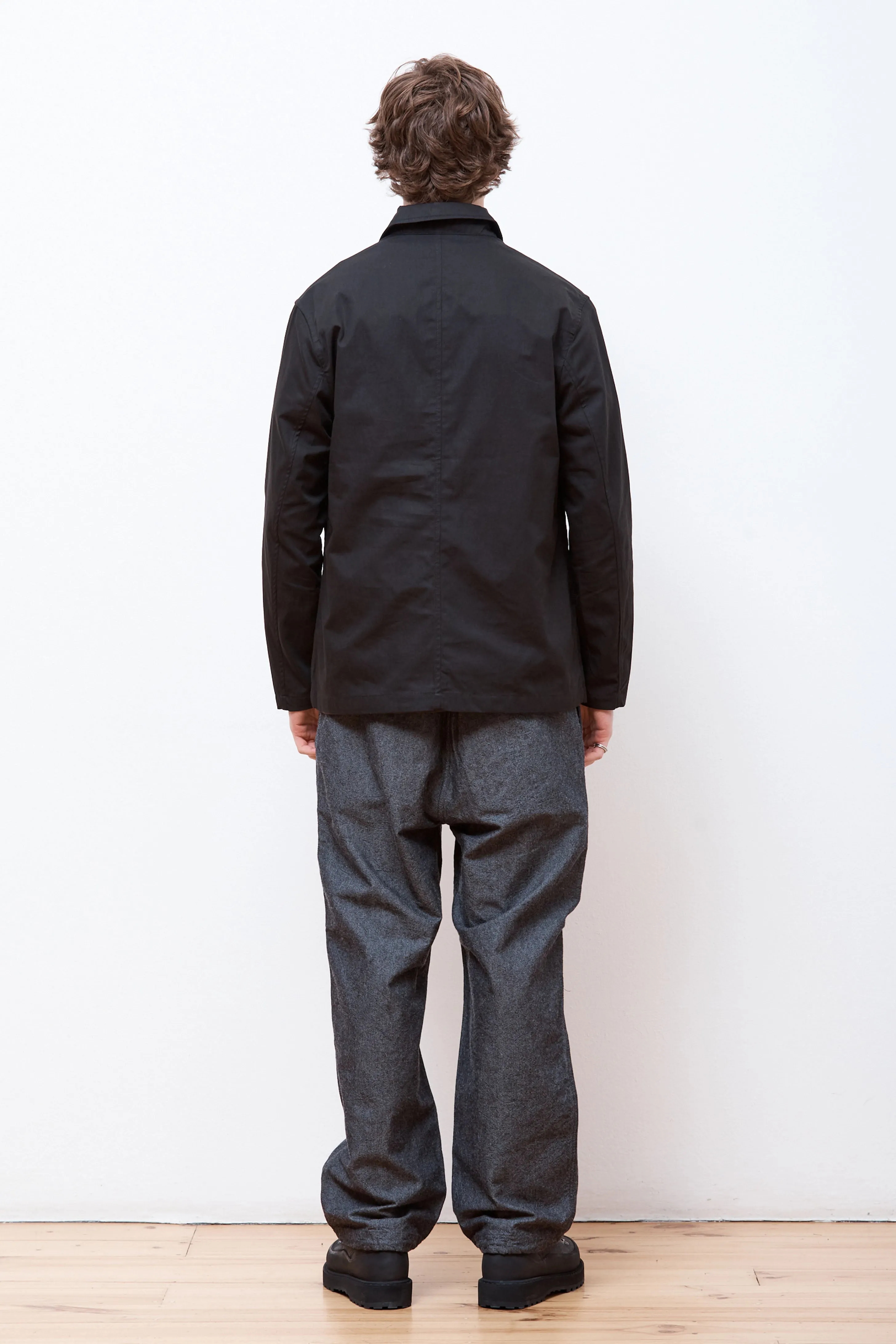 Nilas Fine Broken Twill Work Jacket Black