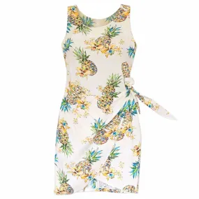 Pineapple Cream Honi Hawaiian Dress