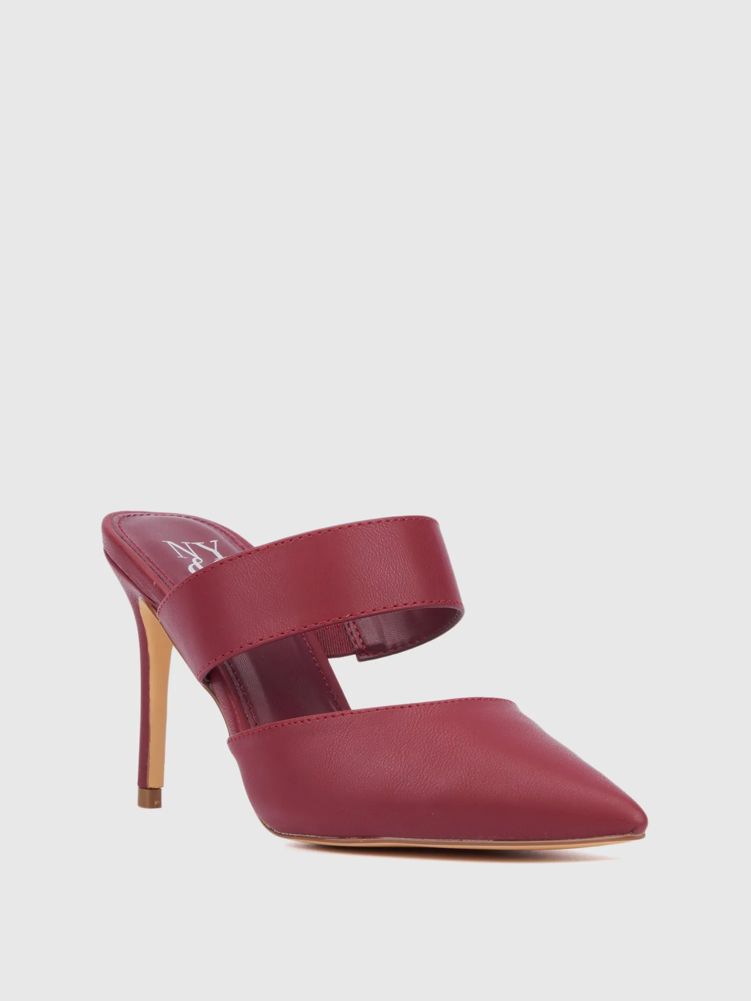 Pointed Toe Heeled Mule