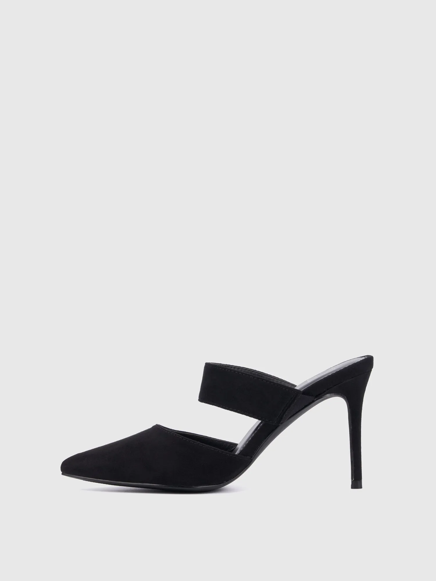 Pointed Toe Heeled Mule