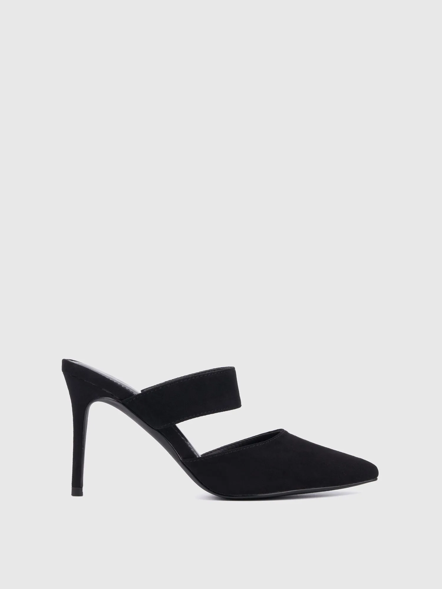 Pointed Toe Heeled Mule