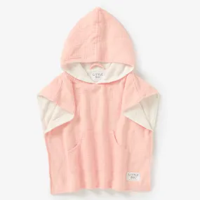 Poncho Hooded Beach Towel - Soft Pink