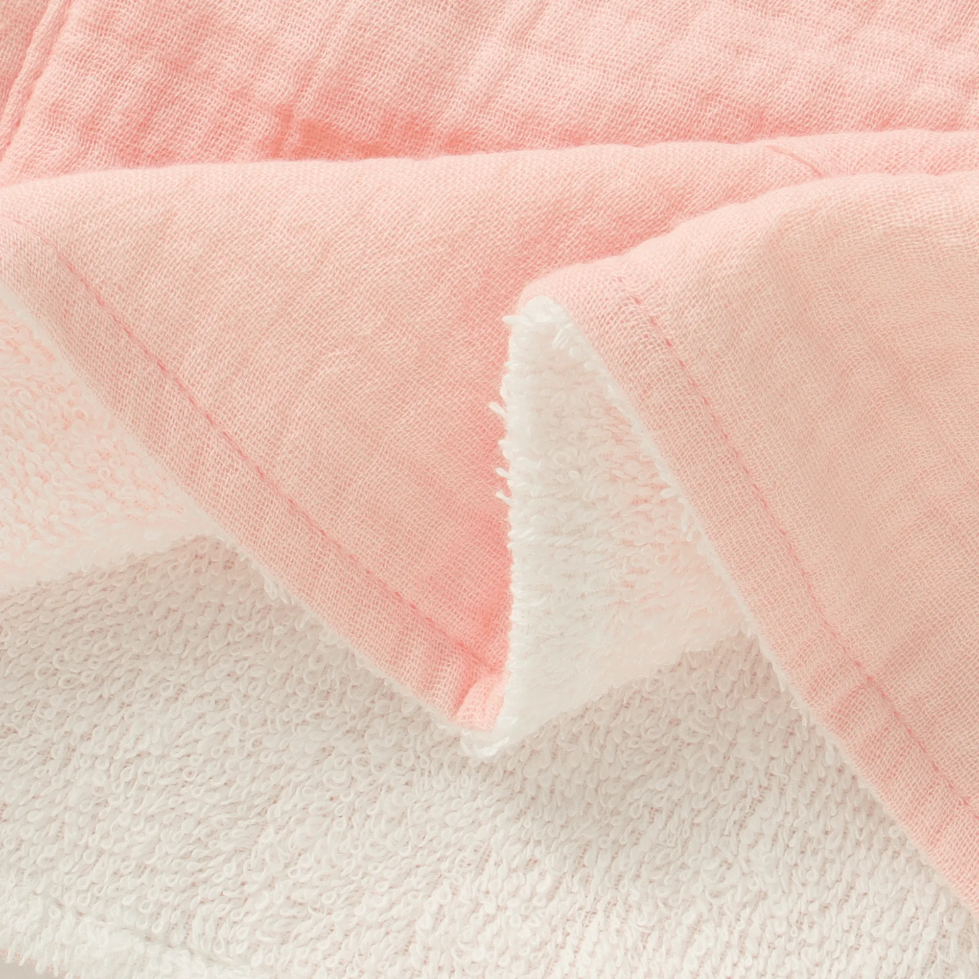 Poncho Hooded Beach Towel - Soft Pink