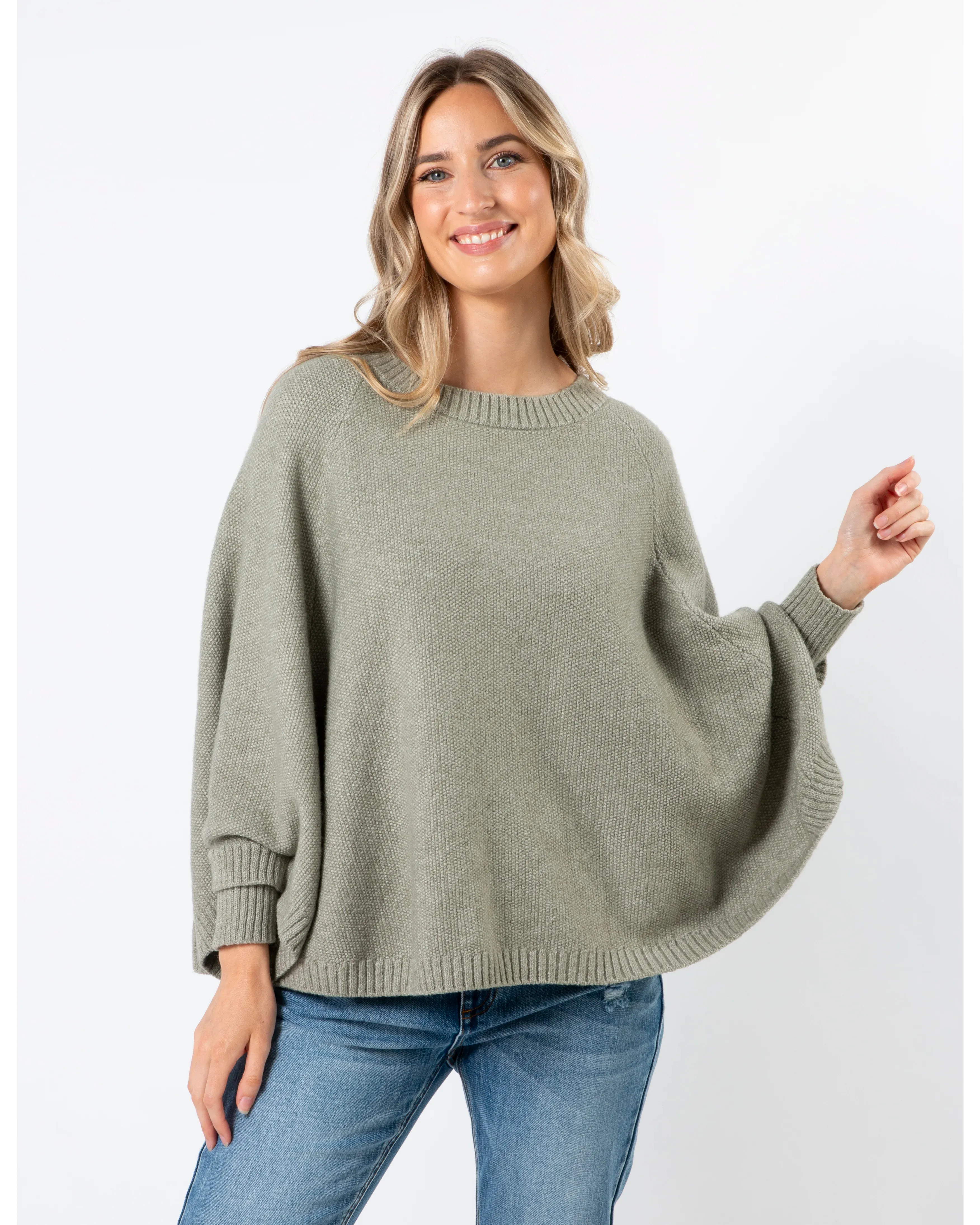 Poncho - Moss -