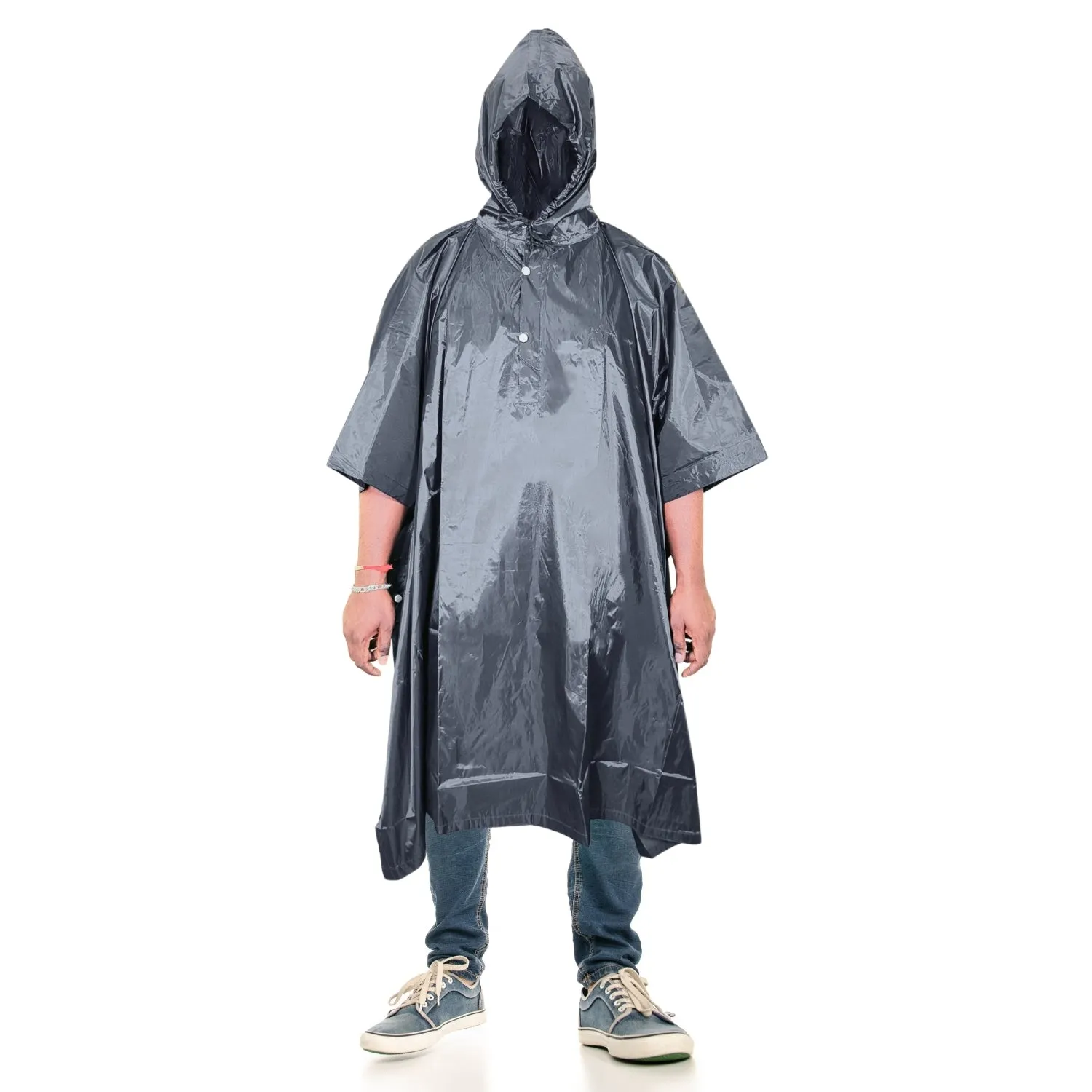 Prokick Polyester PVC Coating Rain Poncho for Men and Women, Free Size