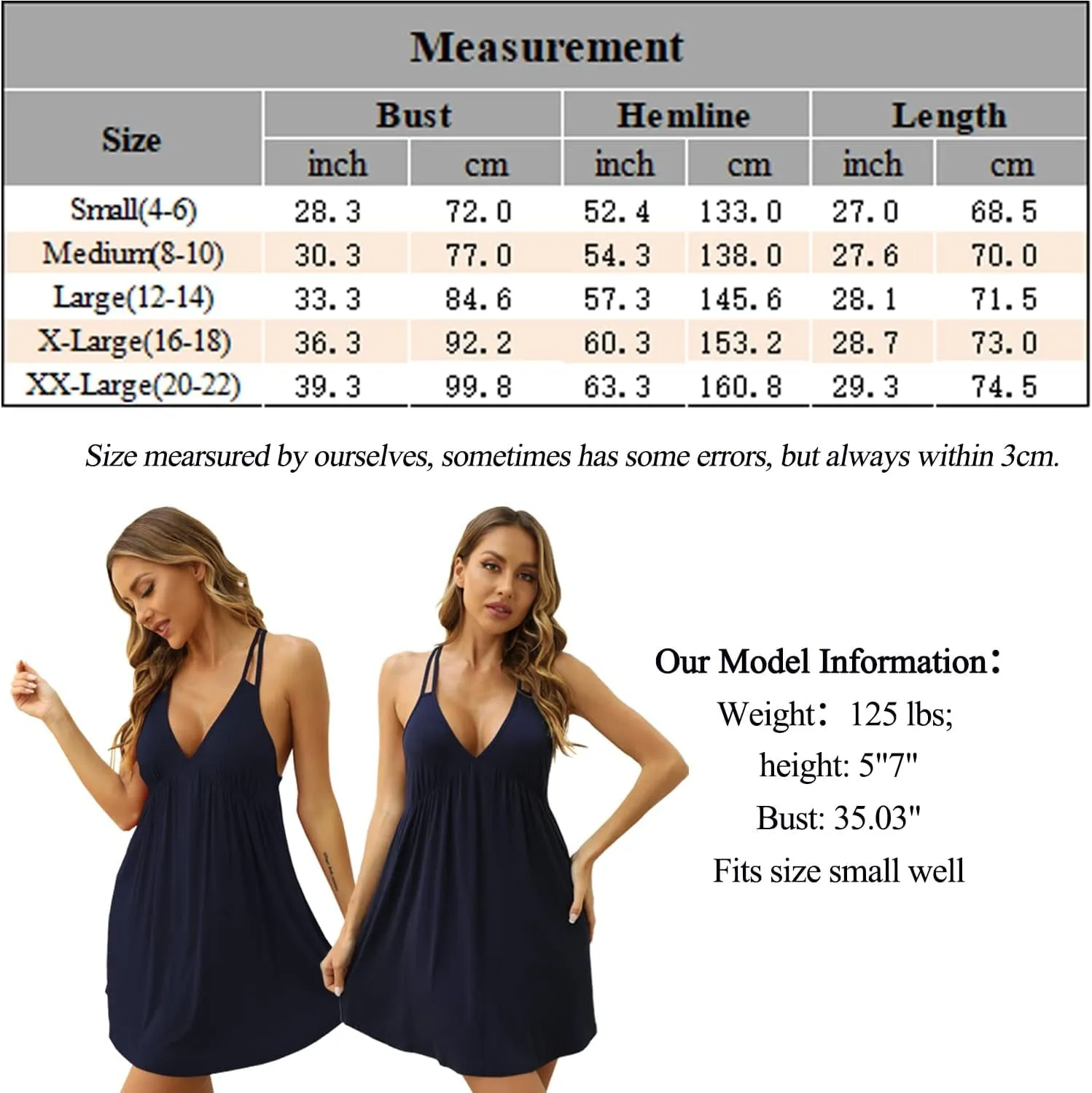 "Seductive V-Neck Babydoll Nightgown Dress - Women's Sexy Lingerie Sleepwear"