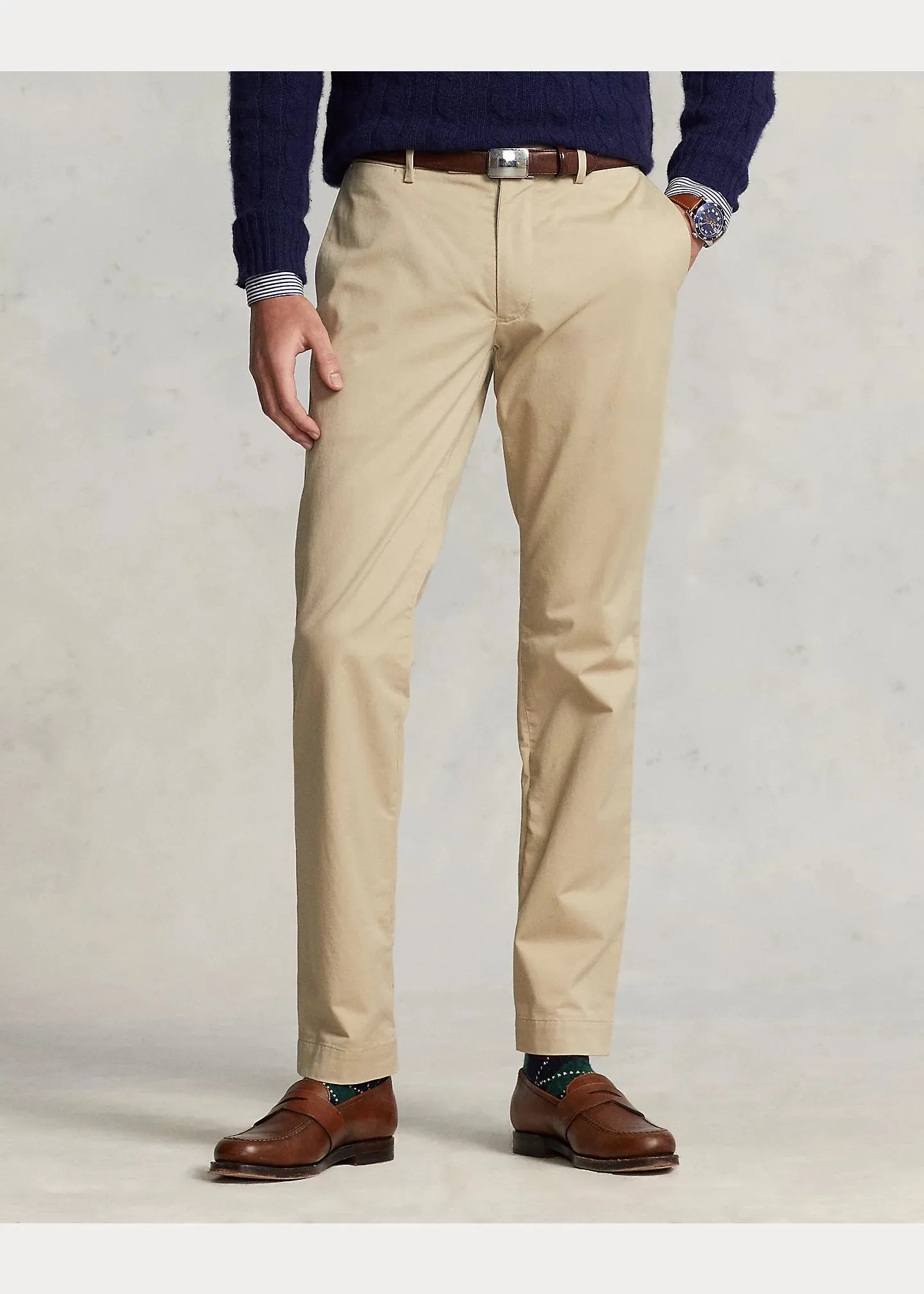 Ralph Lauren Stretch Slim Fit Chino Trouser | Classic Khaki