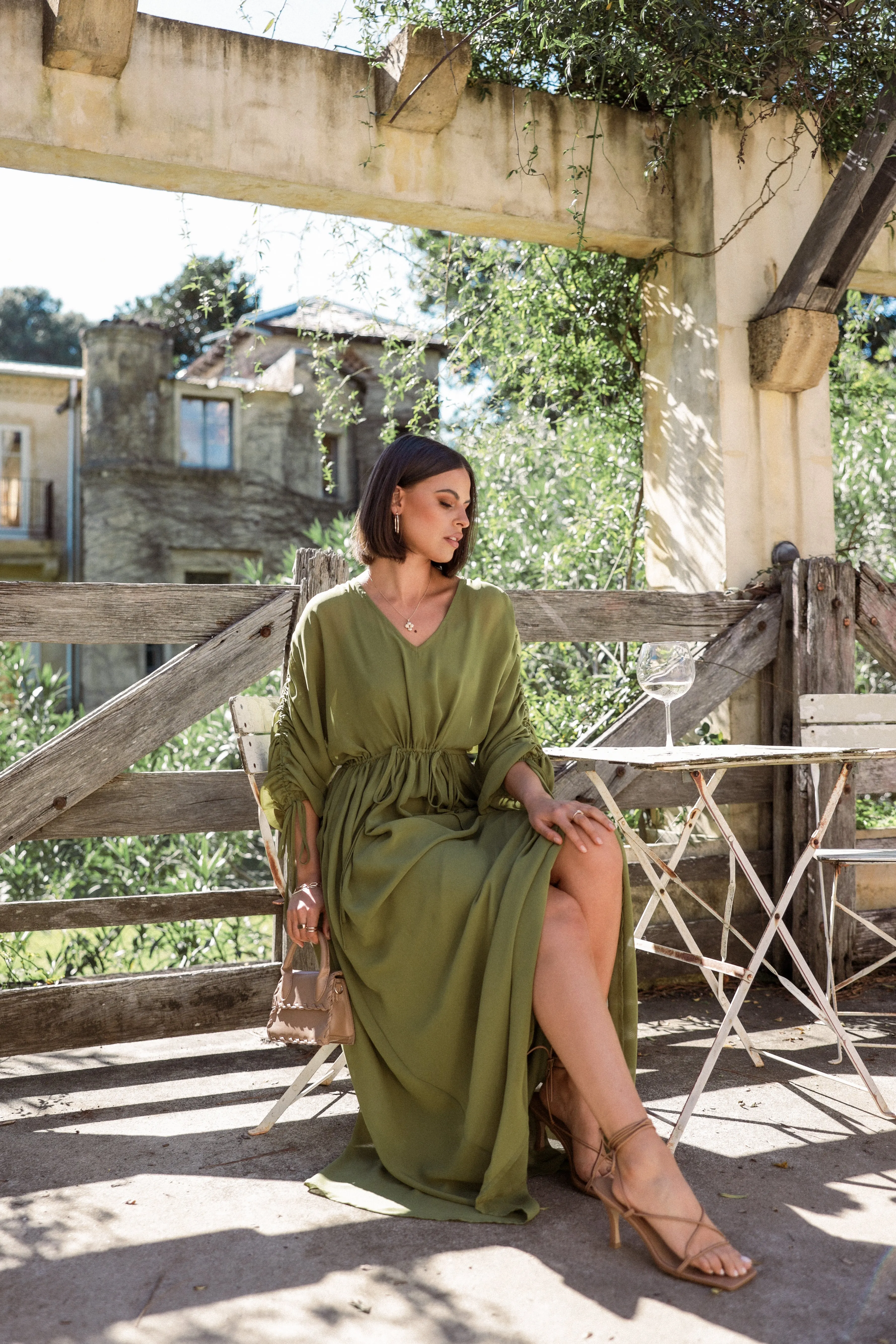 Ramona Long Sleeve Maxi Dress - Sage