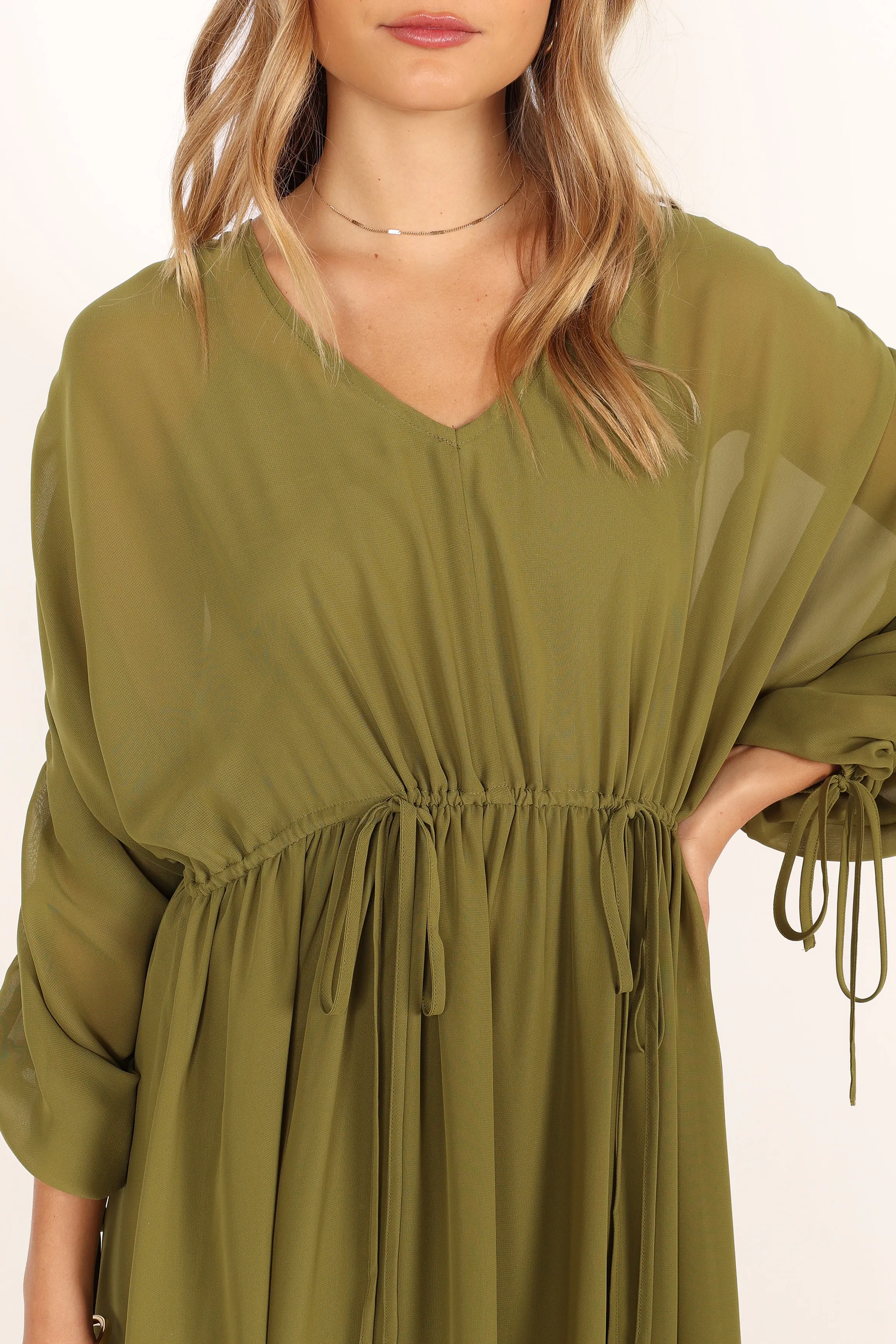 Ramona Long Sleeve Maxi Dress - Sage