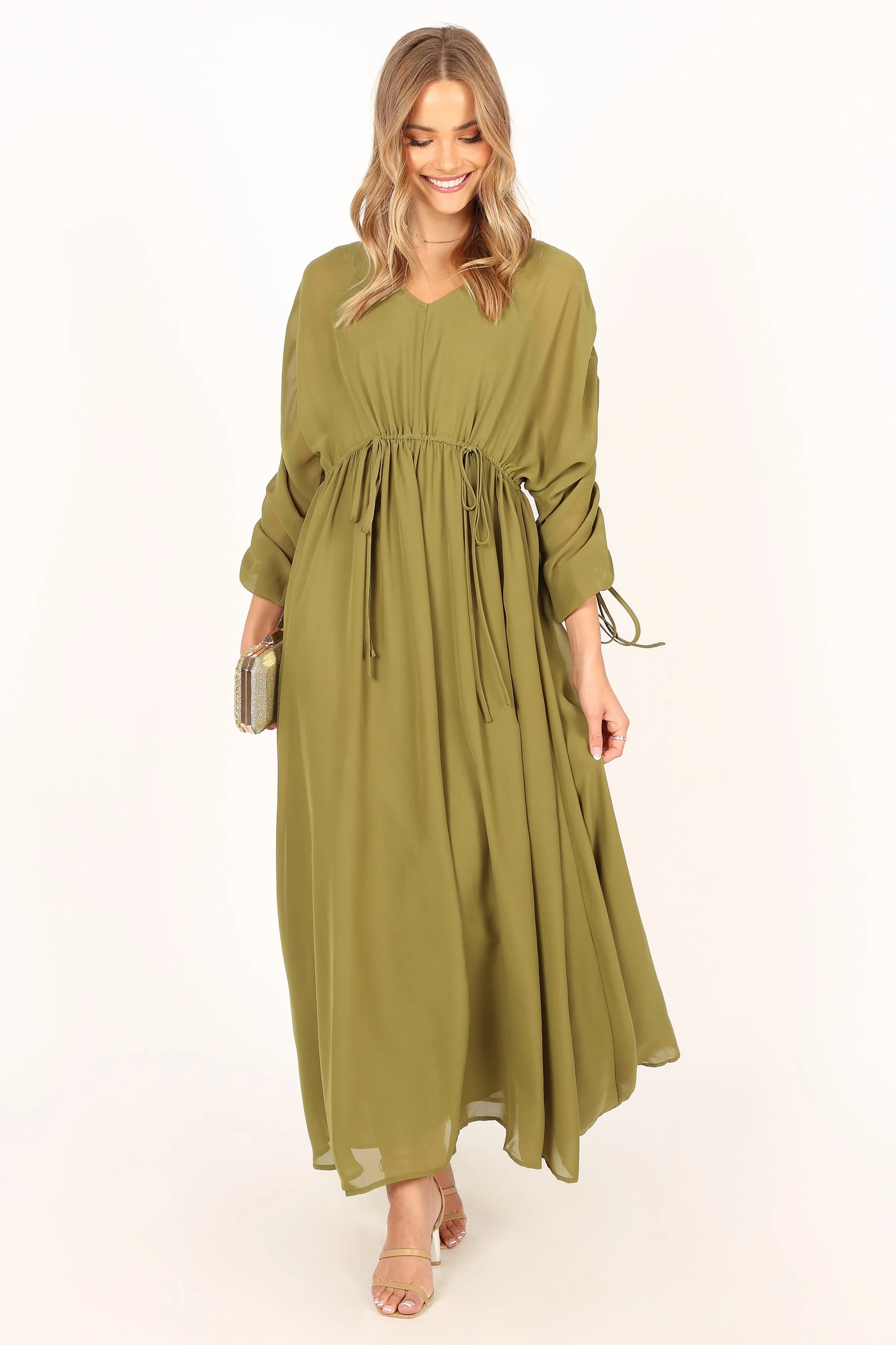 Ramona Long Sleeve Maxi Dress - Sage