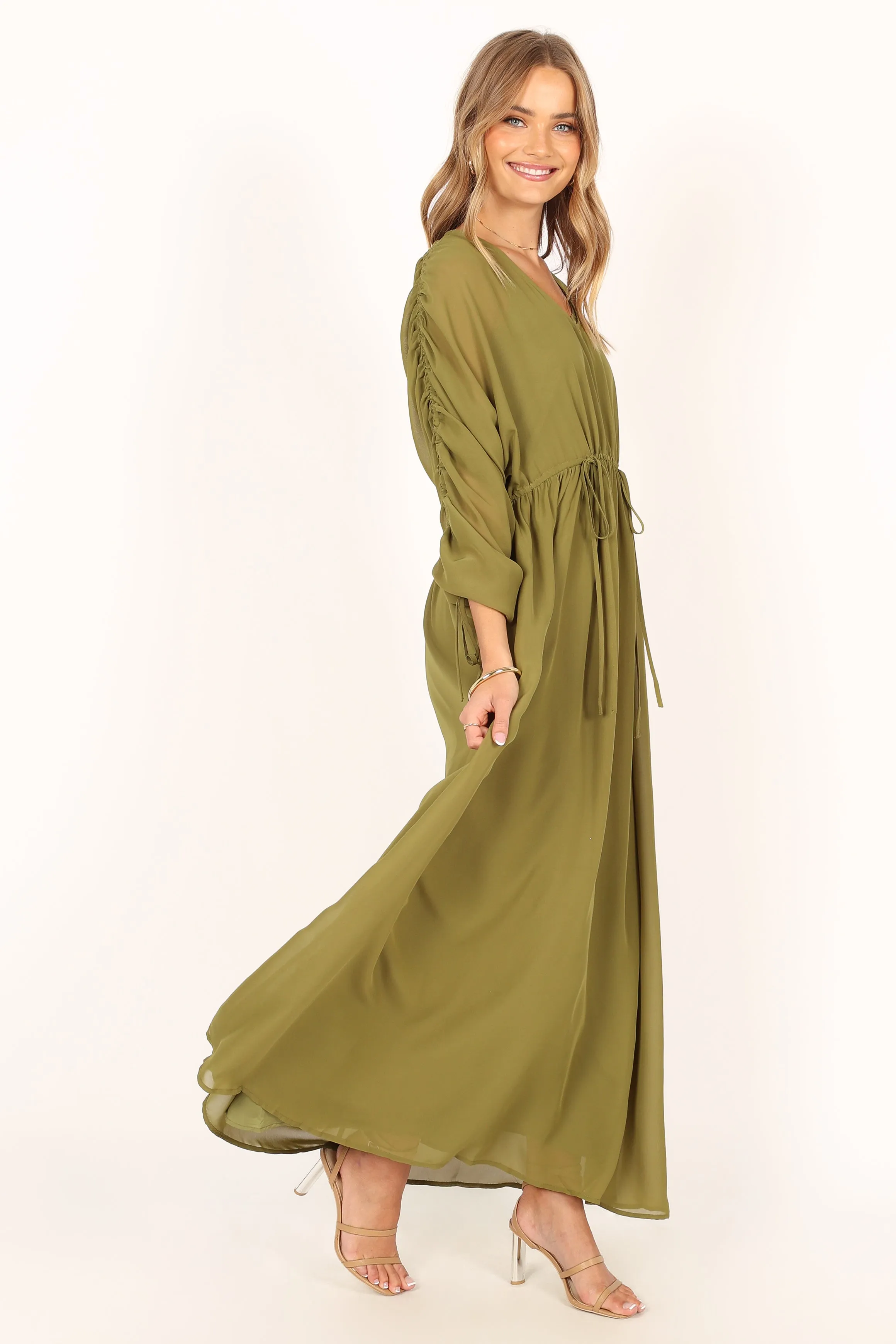 Ramona Long Sleeve Maxi Dress - Sage