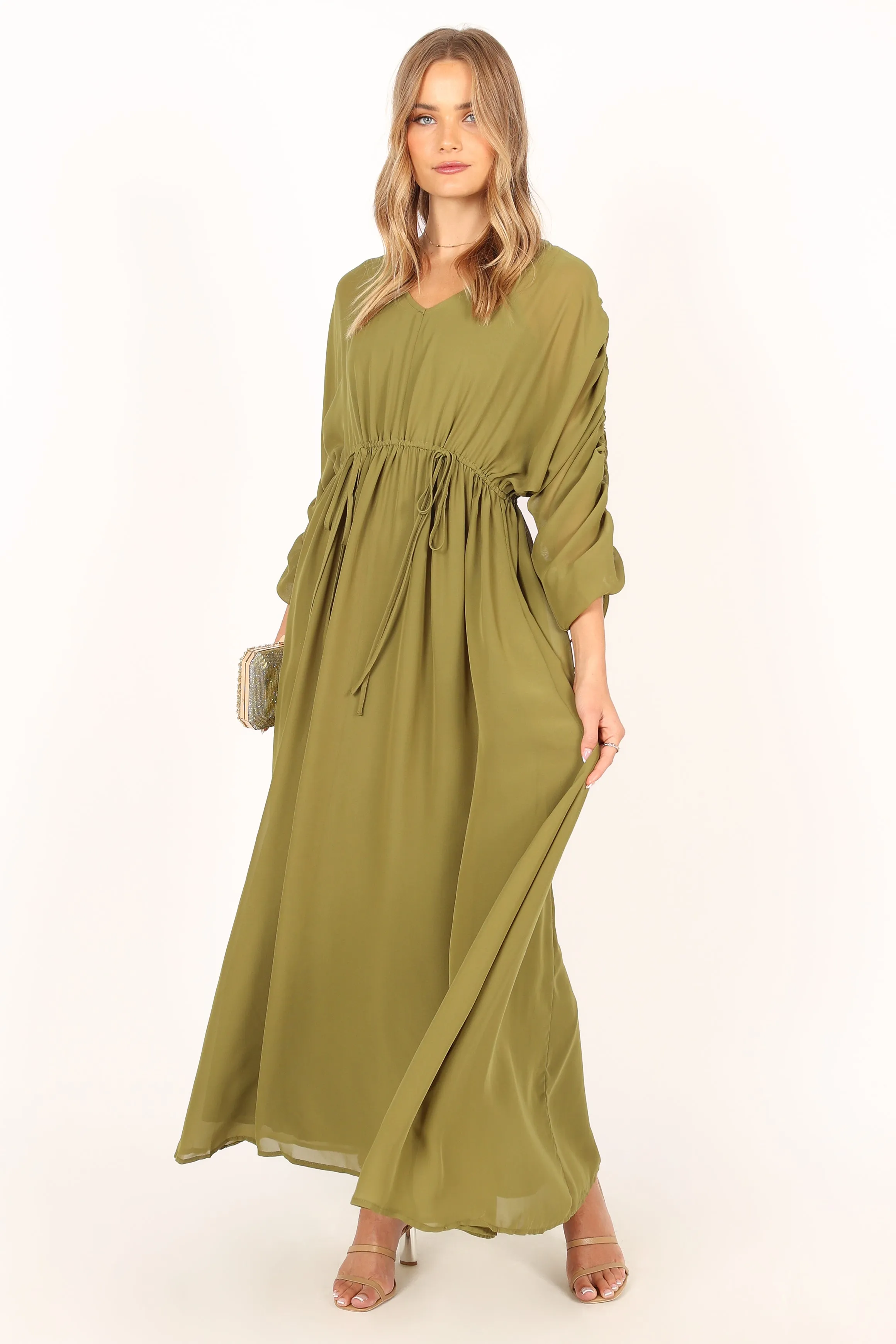 Ramona Long Sleeve Maxi Dress - Sage