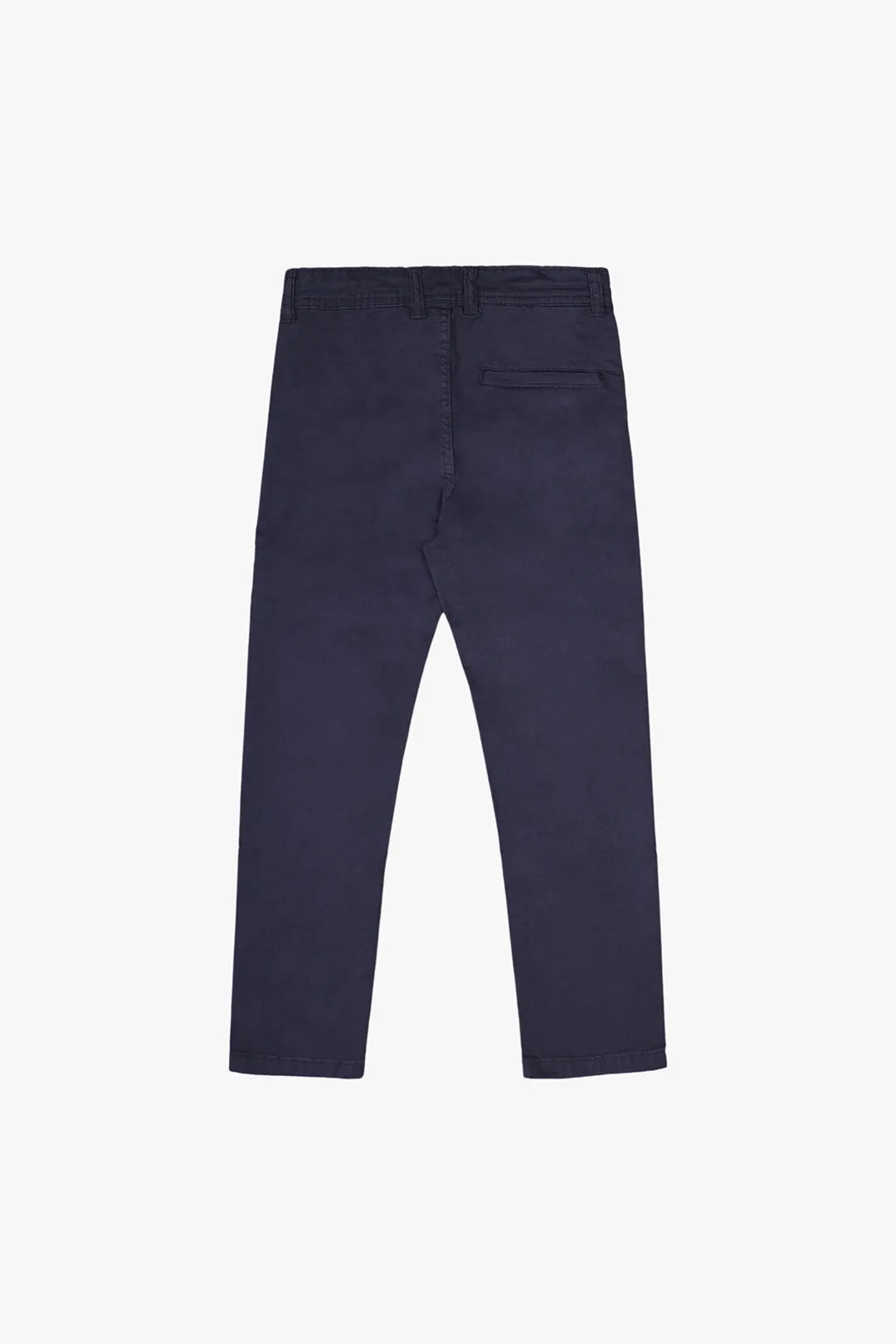 Regular Navy Cotton Pants For Boys