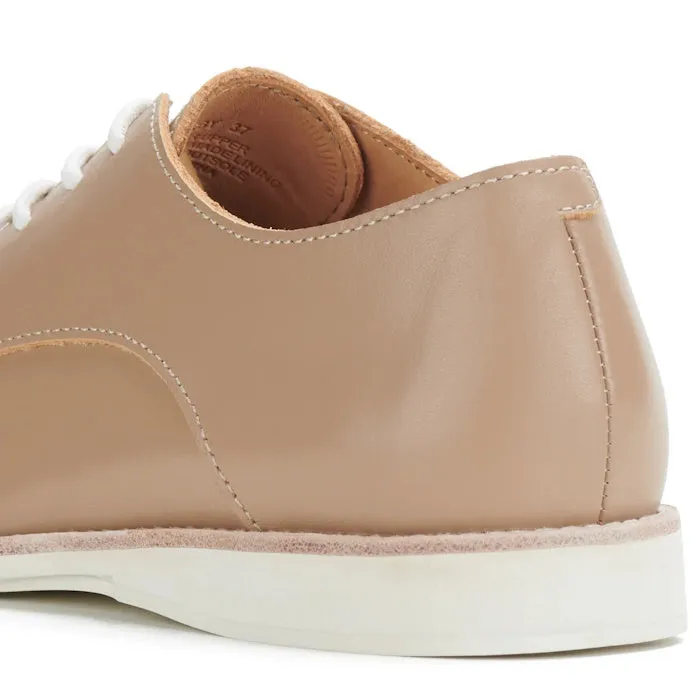 Rollie Womens Derby Super Soft Latte Leather Shoe