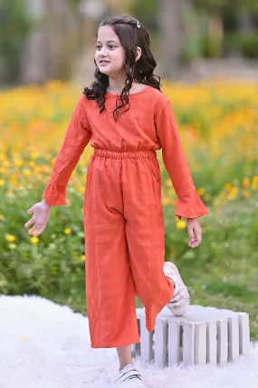 Rustic Charm Cotton Jumpsuit