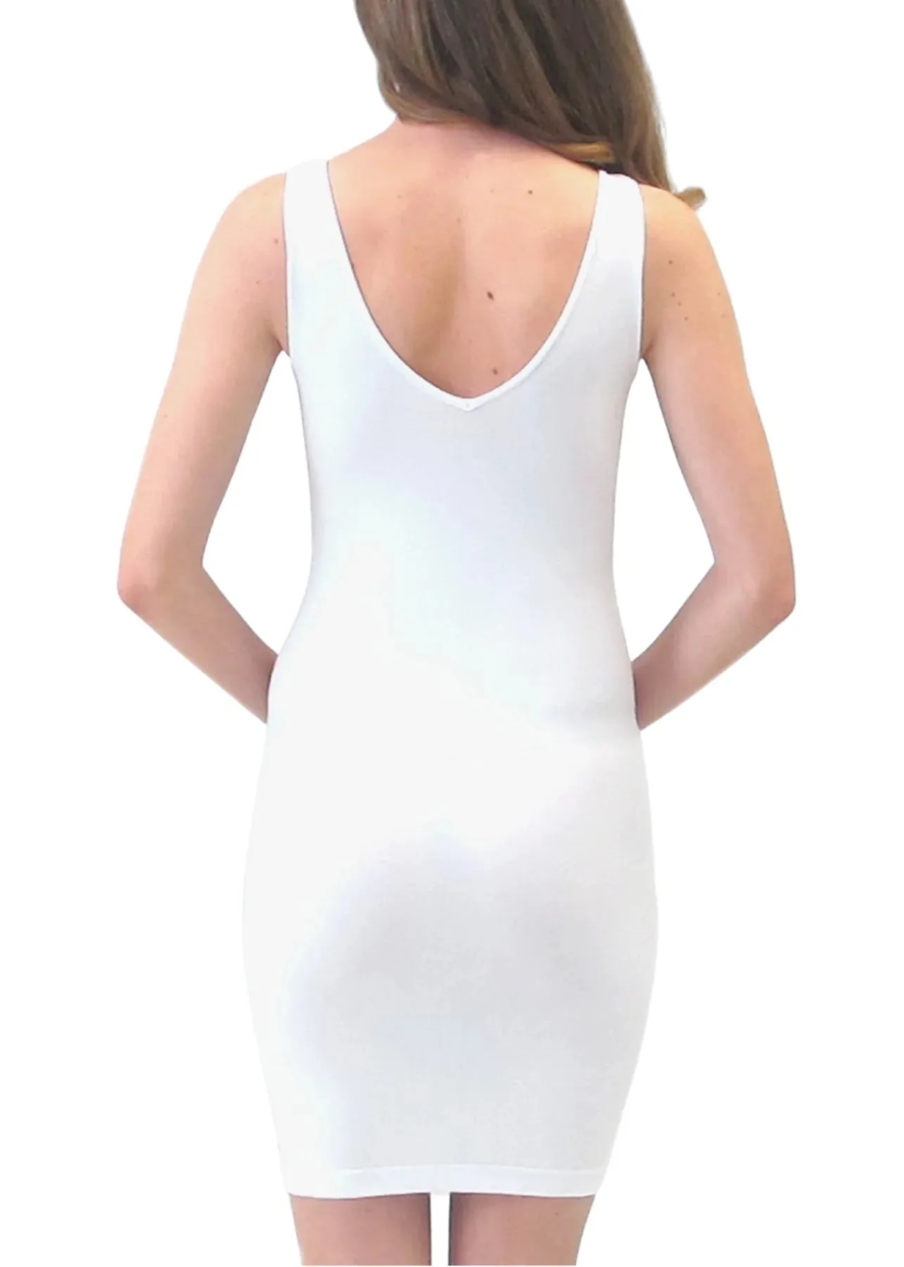 Scoop Neck Dress | White