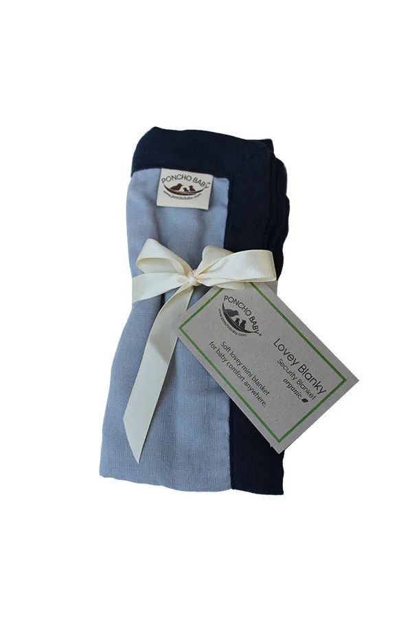 Security Blanket - Organic Lovey Blanky™ Gray/Navy