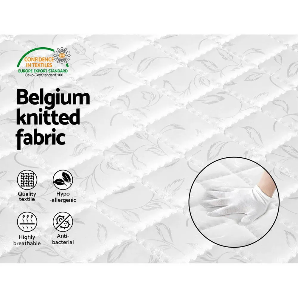 Single Package | Low-set Teepee Style Floor Bed Frame, Alzbeta Mattress (Medium firm) & Waterproof Bamboo Mattress Protector