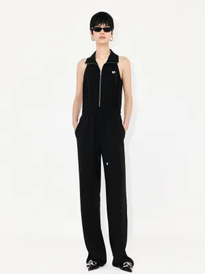 Sleeveless Drawstring Jumpsuit