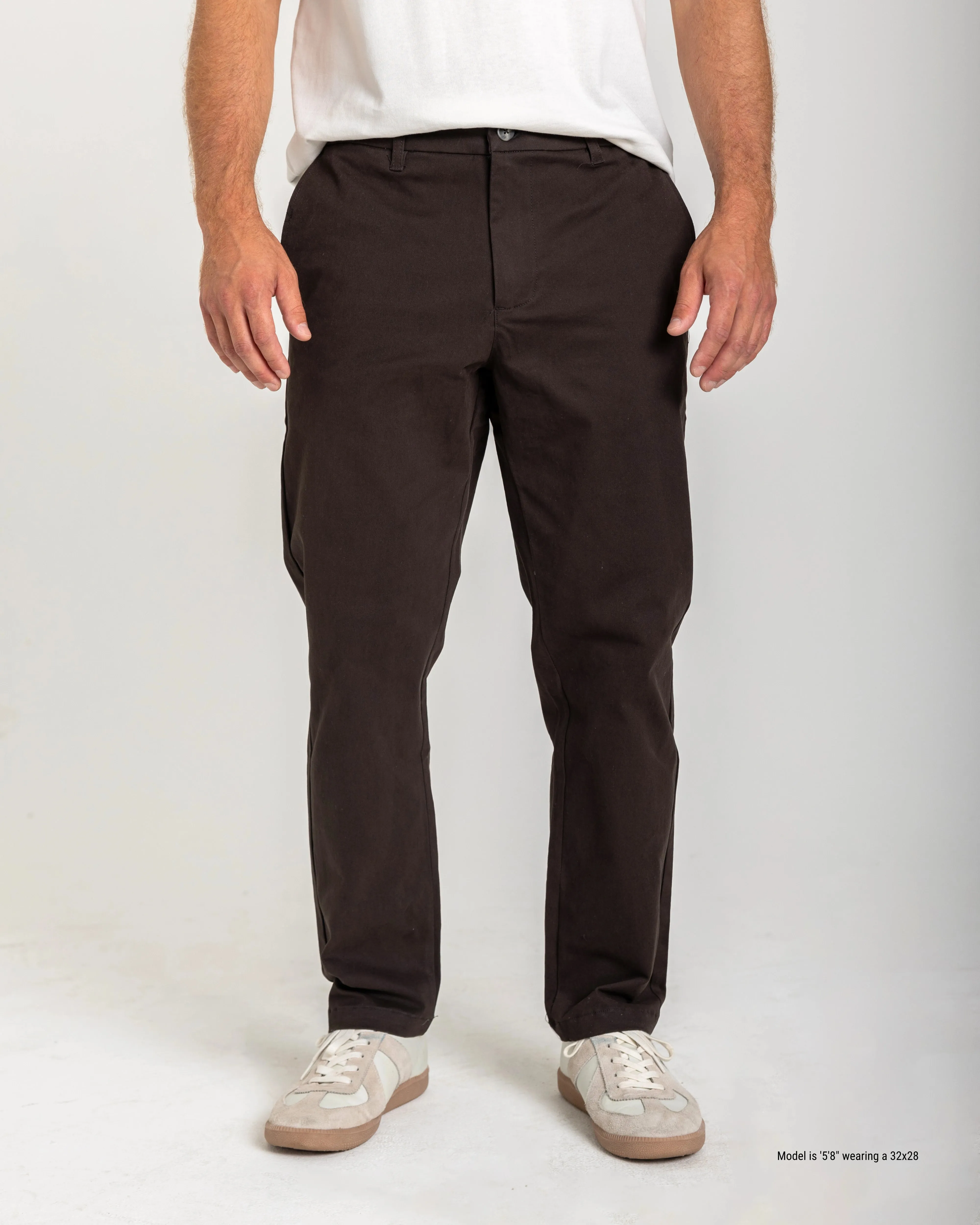 Slim Fit Chino Pants for Shorter Men