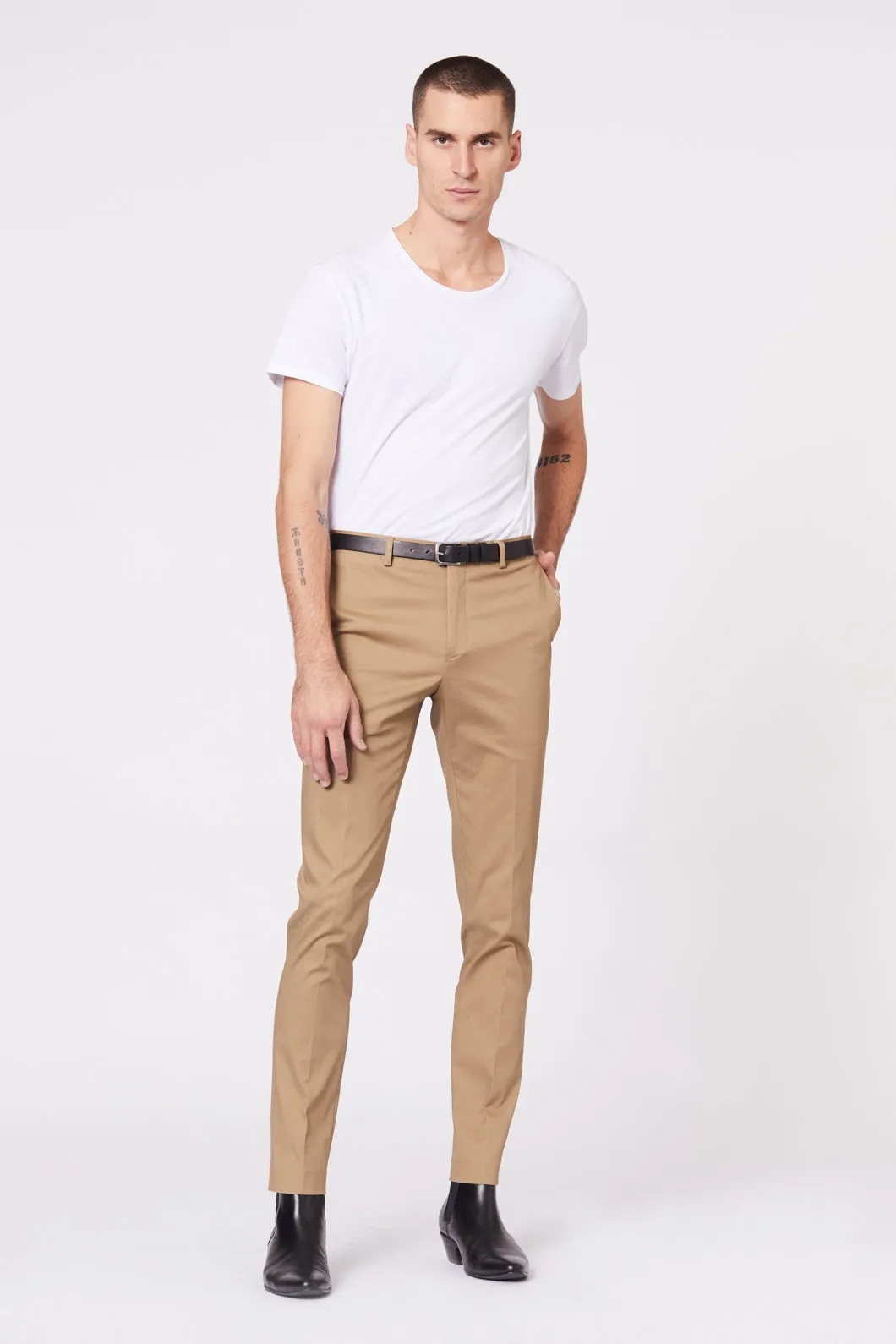 Slim Taupe Dress Chino