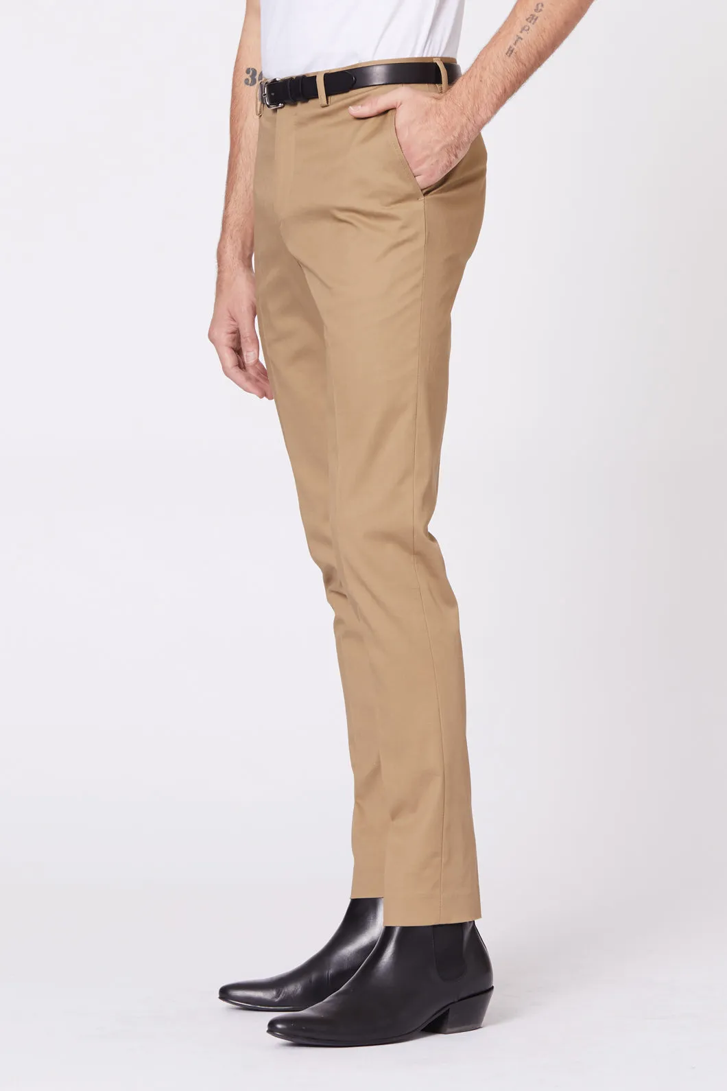 Slim Taupe Dress Chino