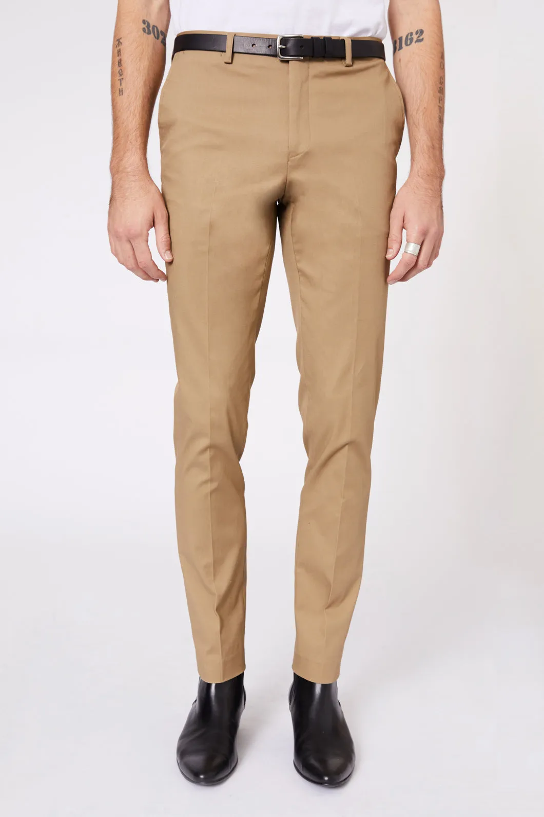 Slim Taupe Dress Chino