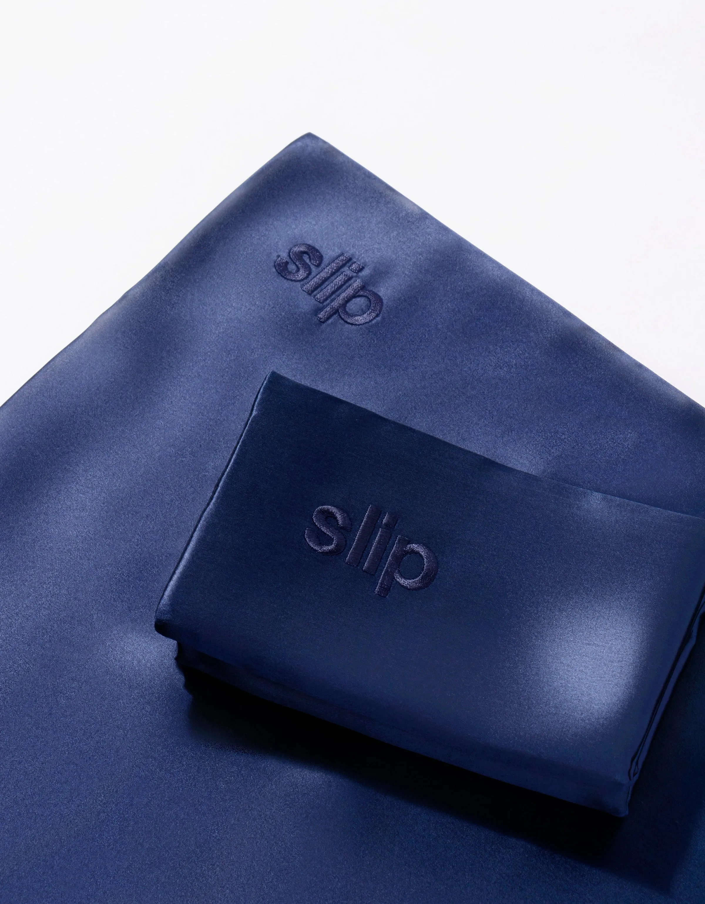 Slip silk pillowcase - Navy