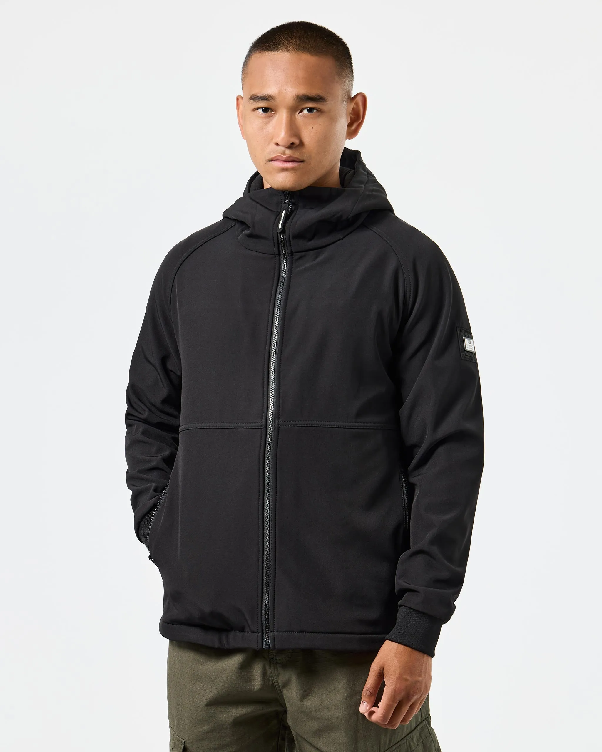 Stipe Softshell Jacket Black