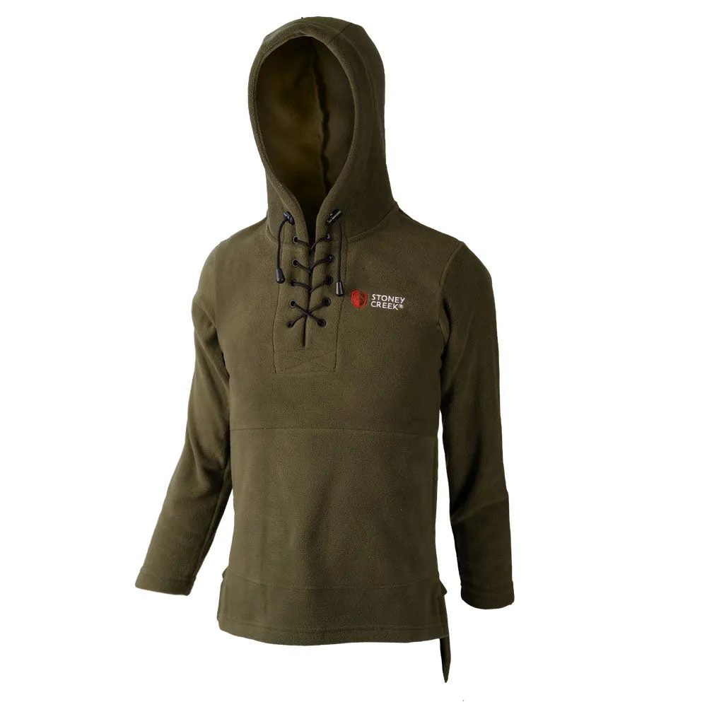 Stoney Creek Kids Fleece Lace Up Hoodie - Bayleaf