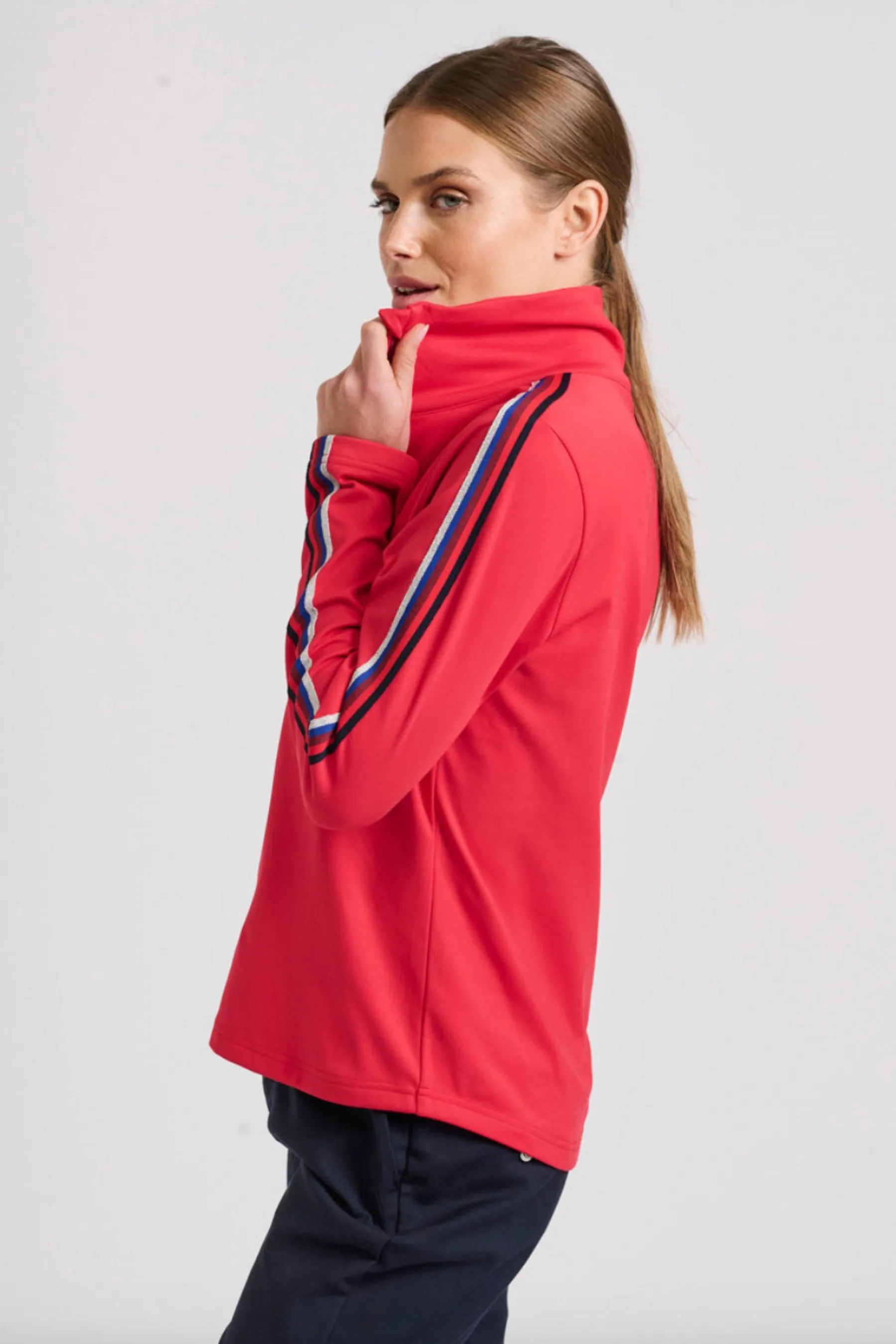 The Birkdale Jacket | Red/Multi Trim