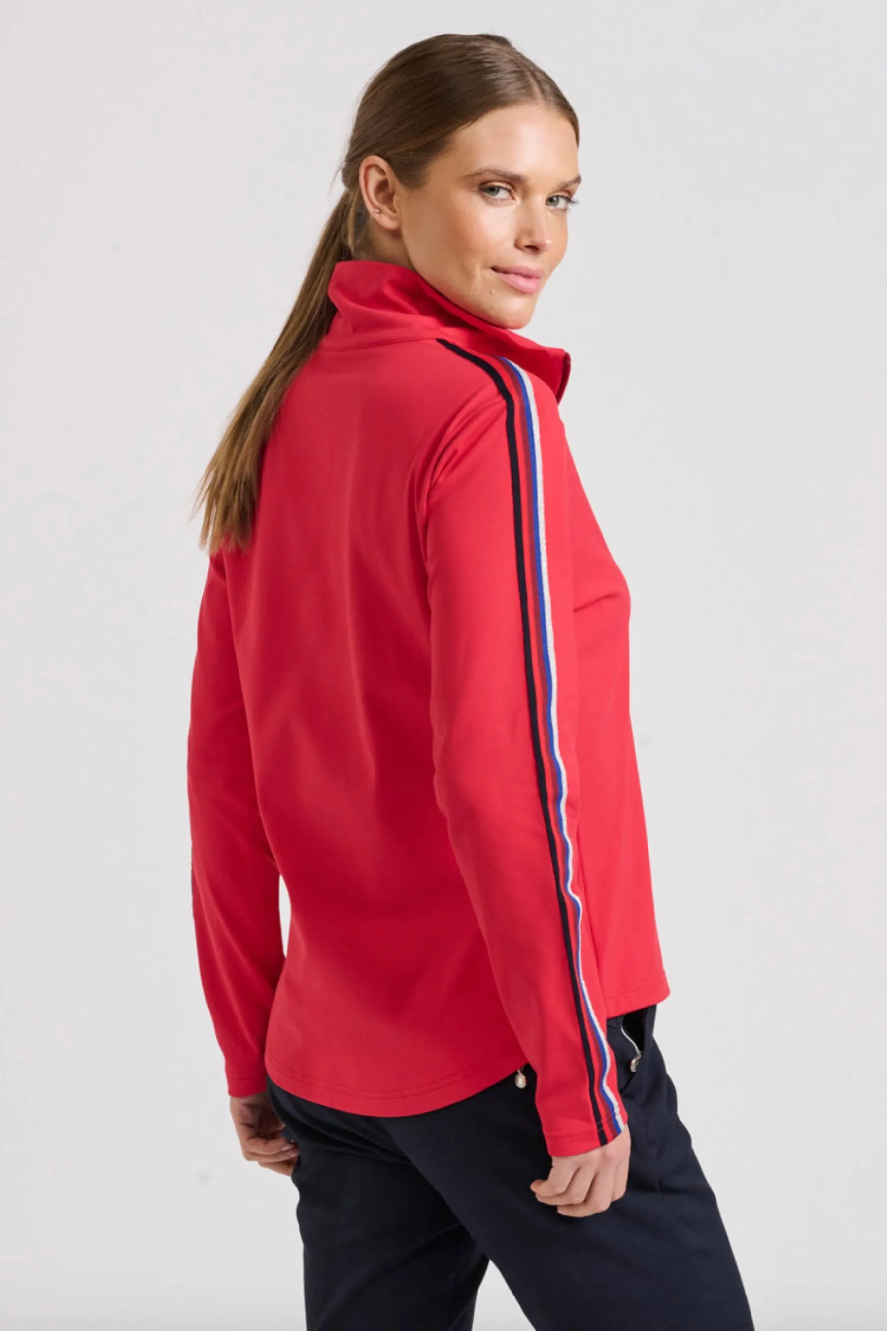 The Birkdale Jacket | Red/Multi Trim