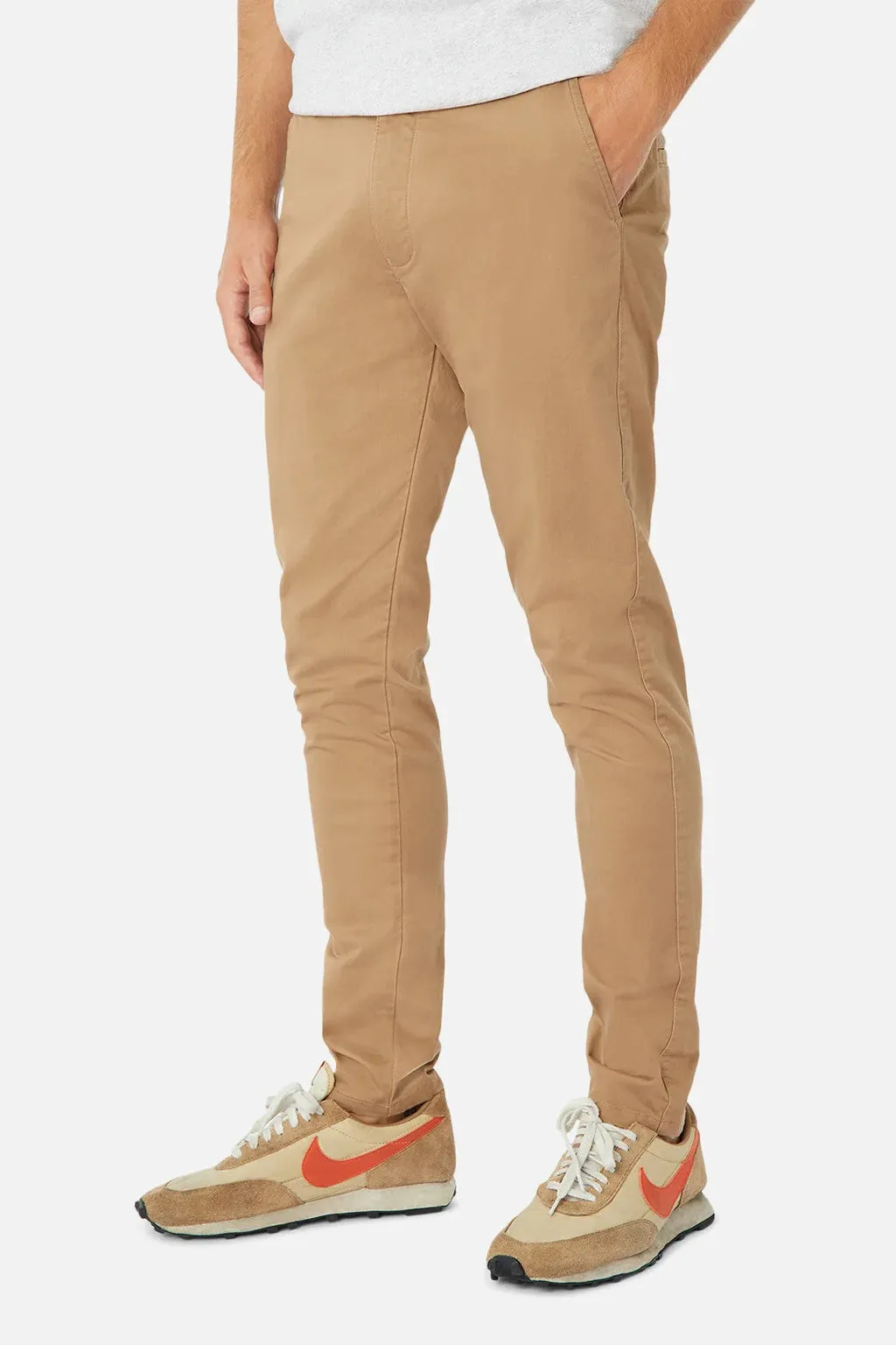 The Cuba Chino Pant - Antique Navy | Caramel