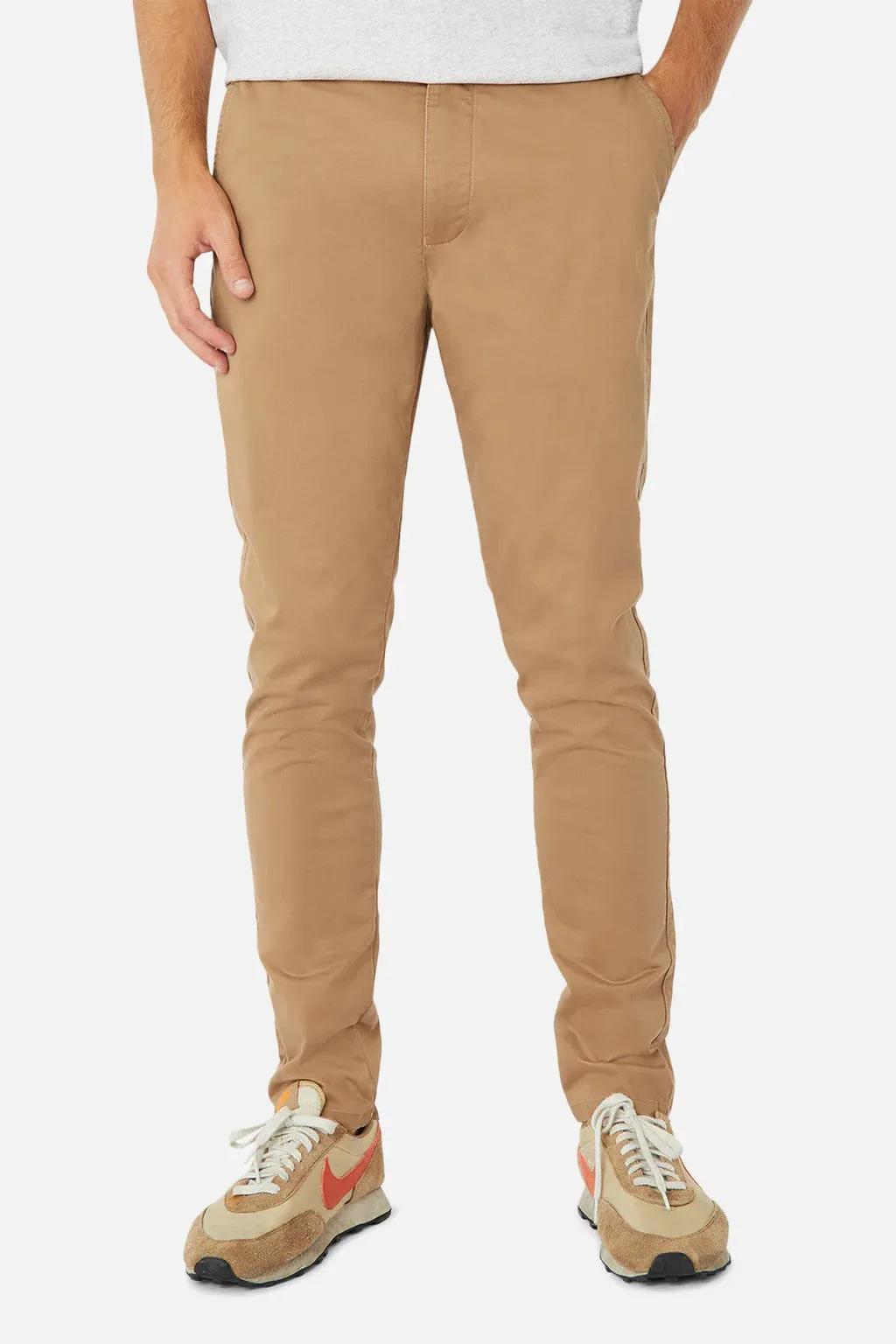 The Cuba Chino Pant - Antique Navy | Caramel