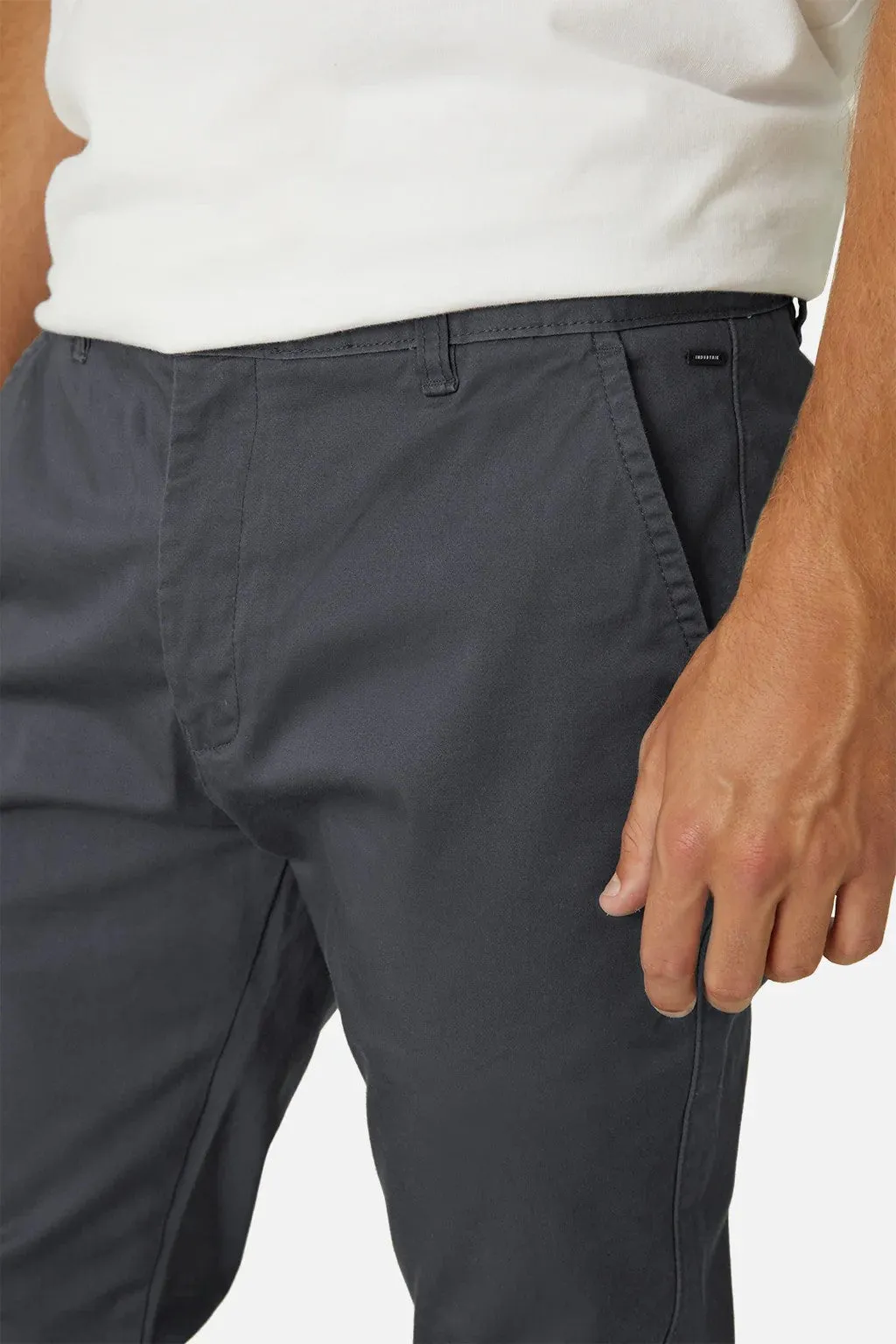 The Cuba Chino Pant - Antique Navy | Caramel