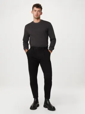 The Jamie Pleated Chino Pant in Black