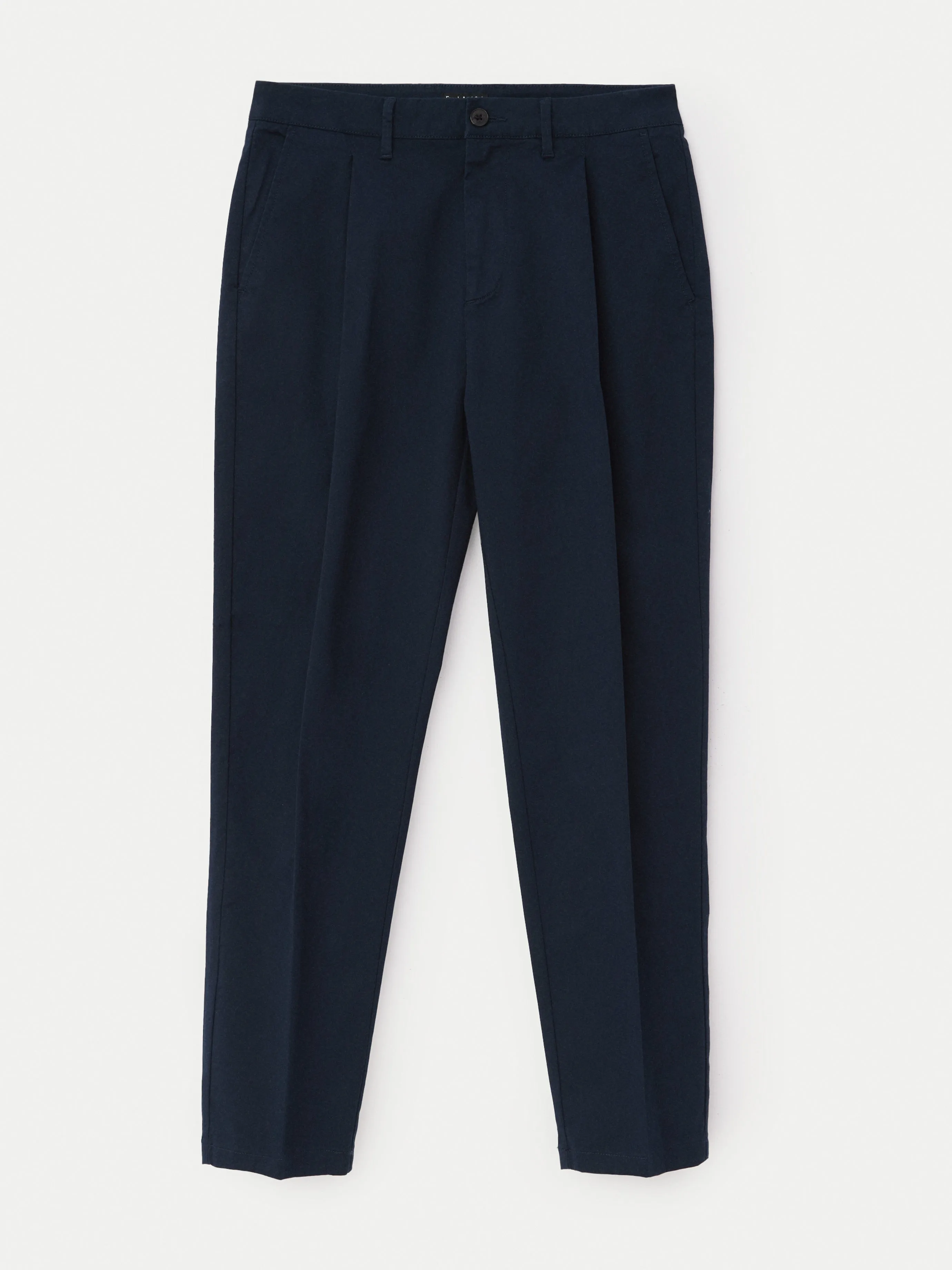 The Jamie Pleated Chino Pant in Deep Blue