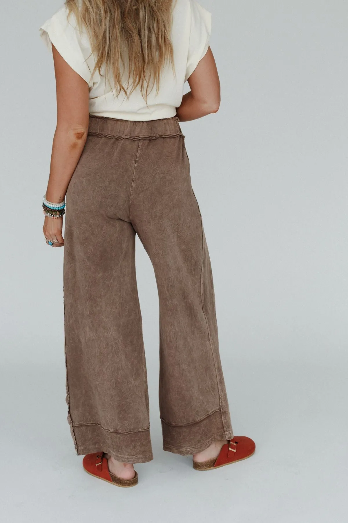 The Nest Heaven Sent Wide Leg Pant - Mocha