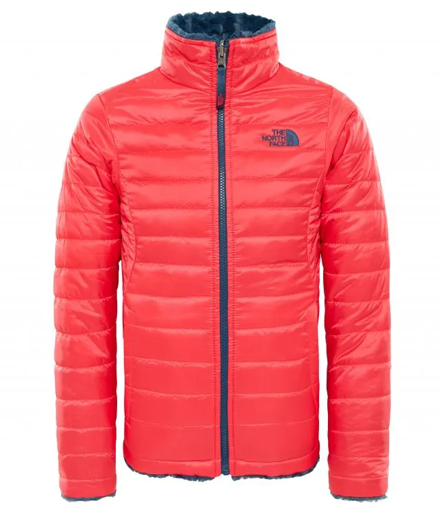 The North Face Reversible Mossbud Swirl Girls Lifestyle Jacket Red