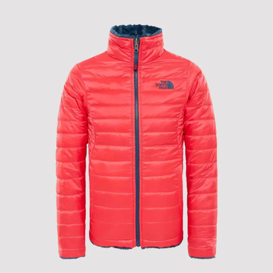 The North Face Reversible Mossbud Swirl Girls Lifestyle Jacket Red