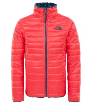 The North Face Reversible Mossbud Swirl Girls Lifestyle Jacket Red