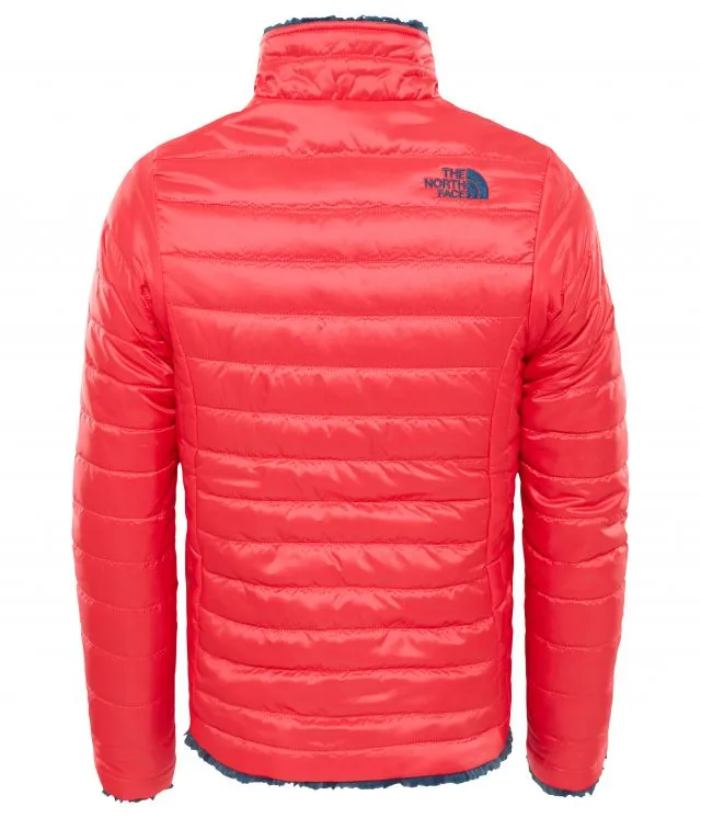 The North Face Reversible Mossbud Swirl Girls Lifestyle Jacket Red