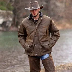 The Outback Trading Company Men's "Pathfinder" Oilskin Jacket