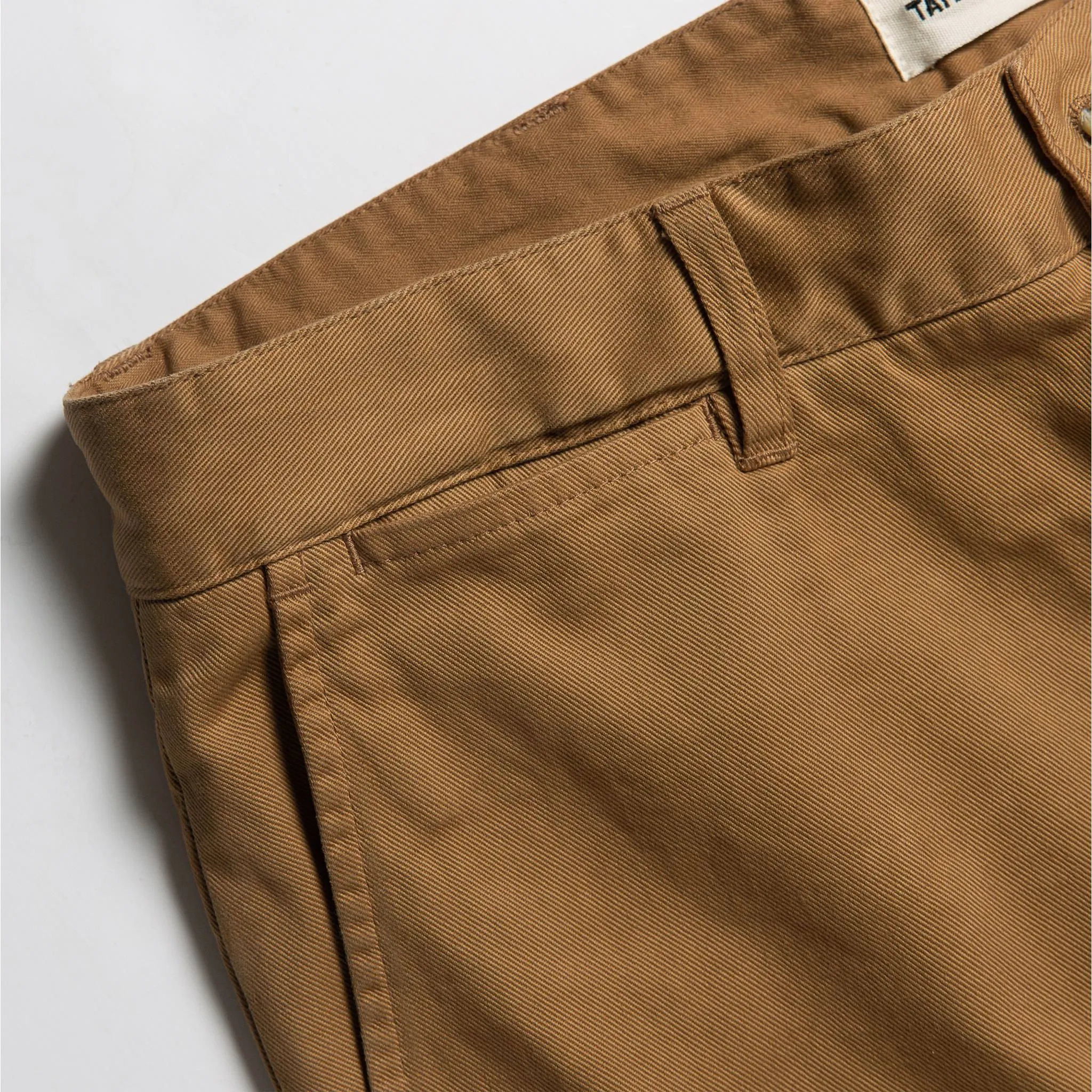 The Slim Foundation Pant in Organic British Khaki