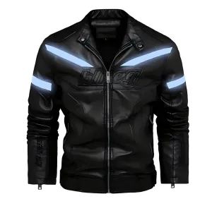 The Tron Faux Leather Biker Jacket - Multiple Colors