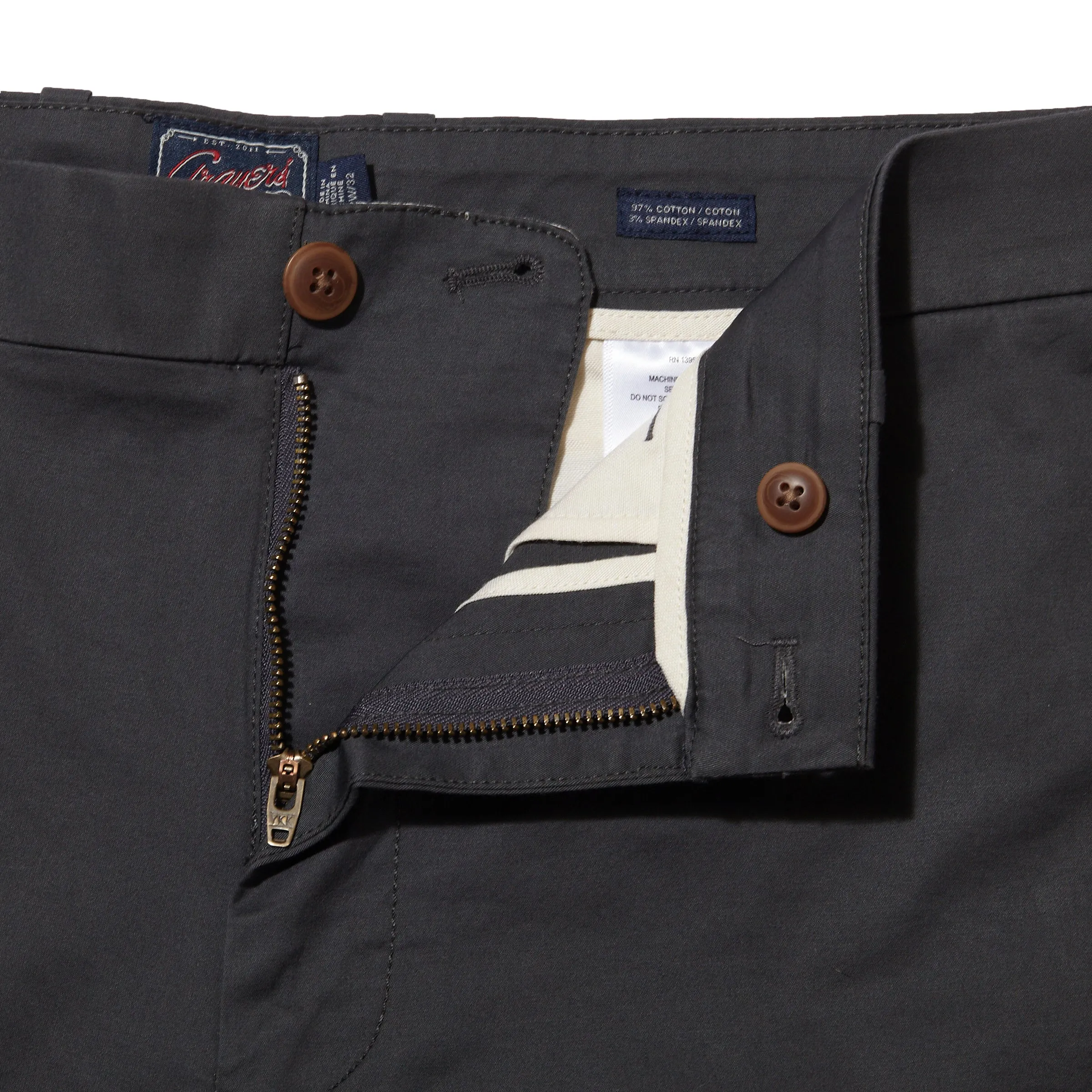 Thompson Flex Stretch Chino (Relaxed Fit) - Dark Gray